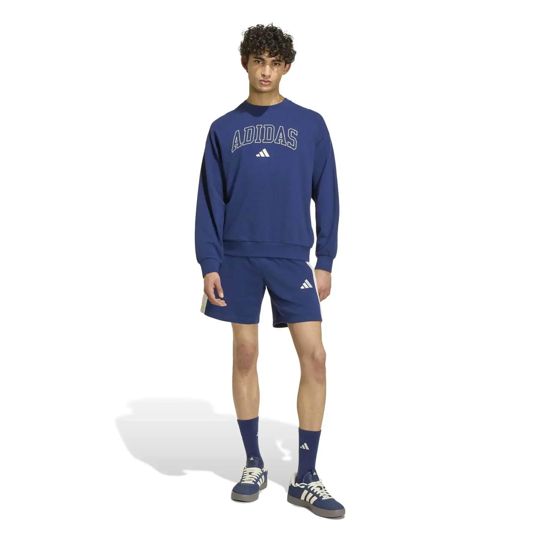 Sweatshirt french terry adidas Seasonal Essentials Collegiate 3/6