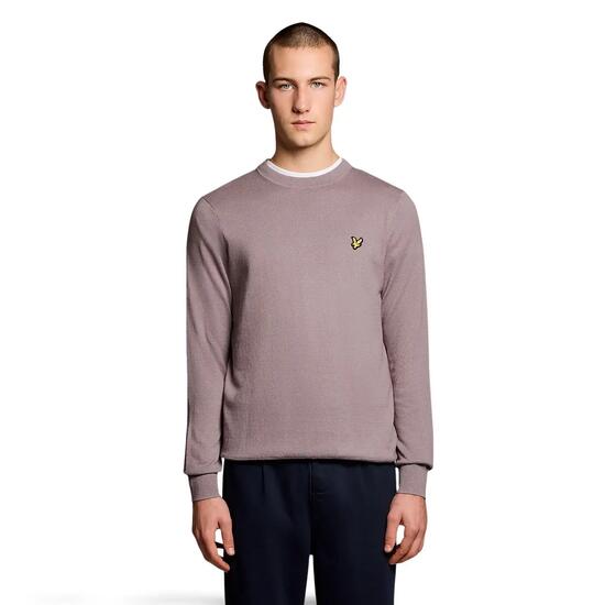Rundhalsausschnitt aus Merinowolle Lyle & Scott