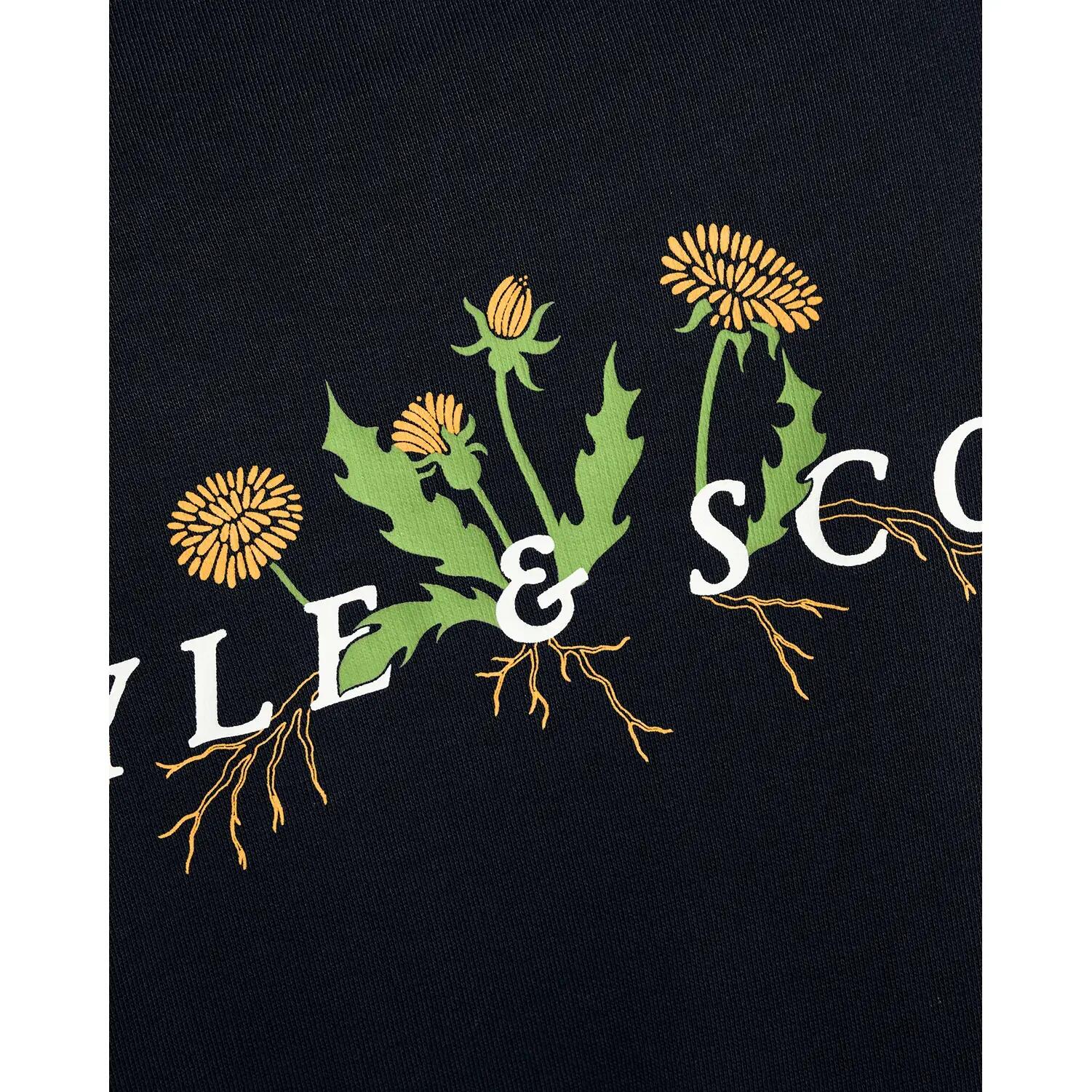 Hooded sweatshirt Lyle & Scott Dandelion Script Graphic 7/7
