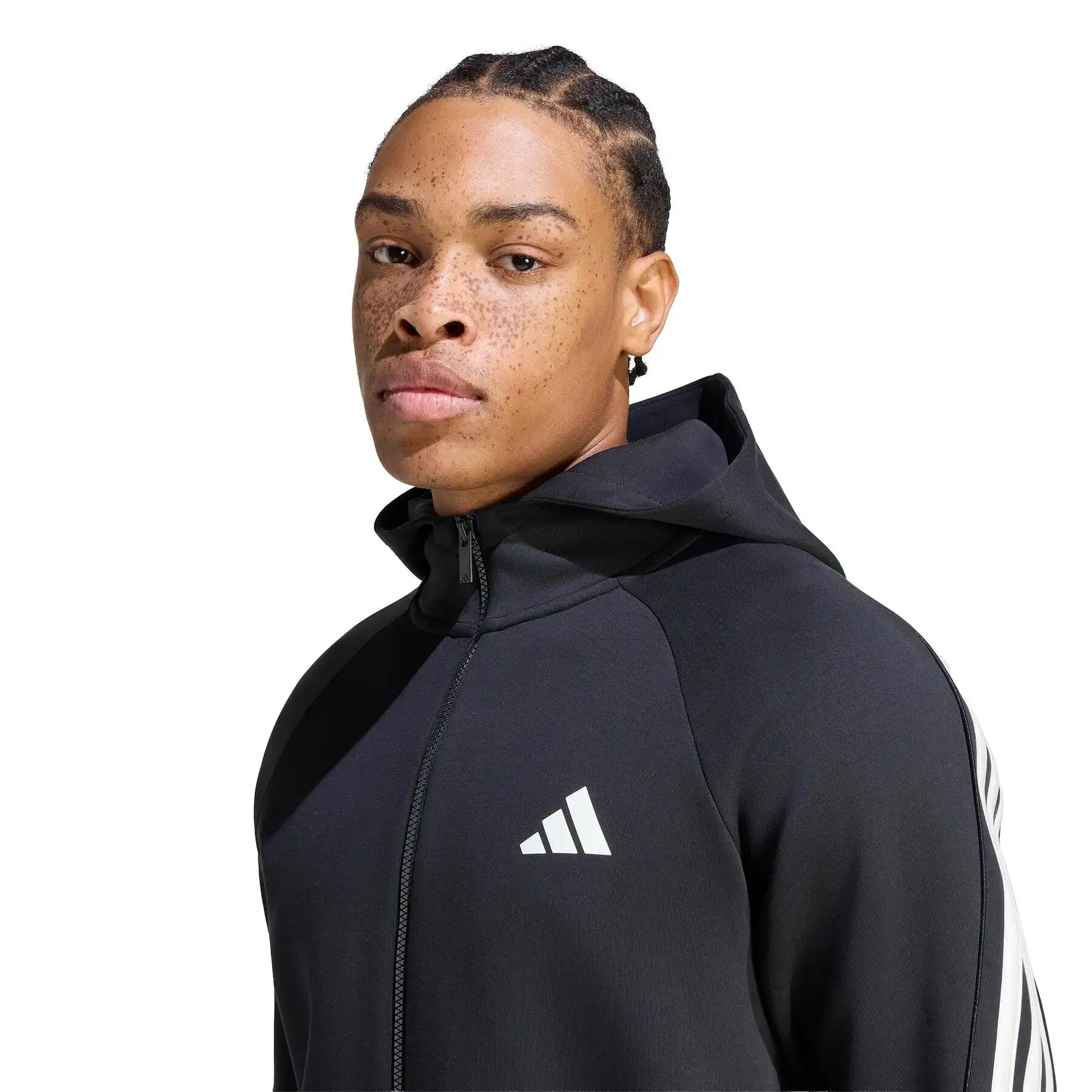 Sweatshirt à capuche full zip adidas Stadium 3-Stripes 5/6