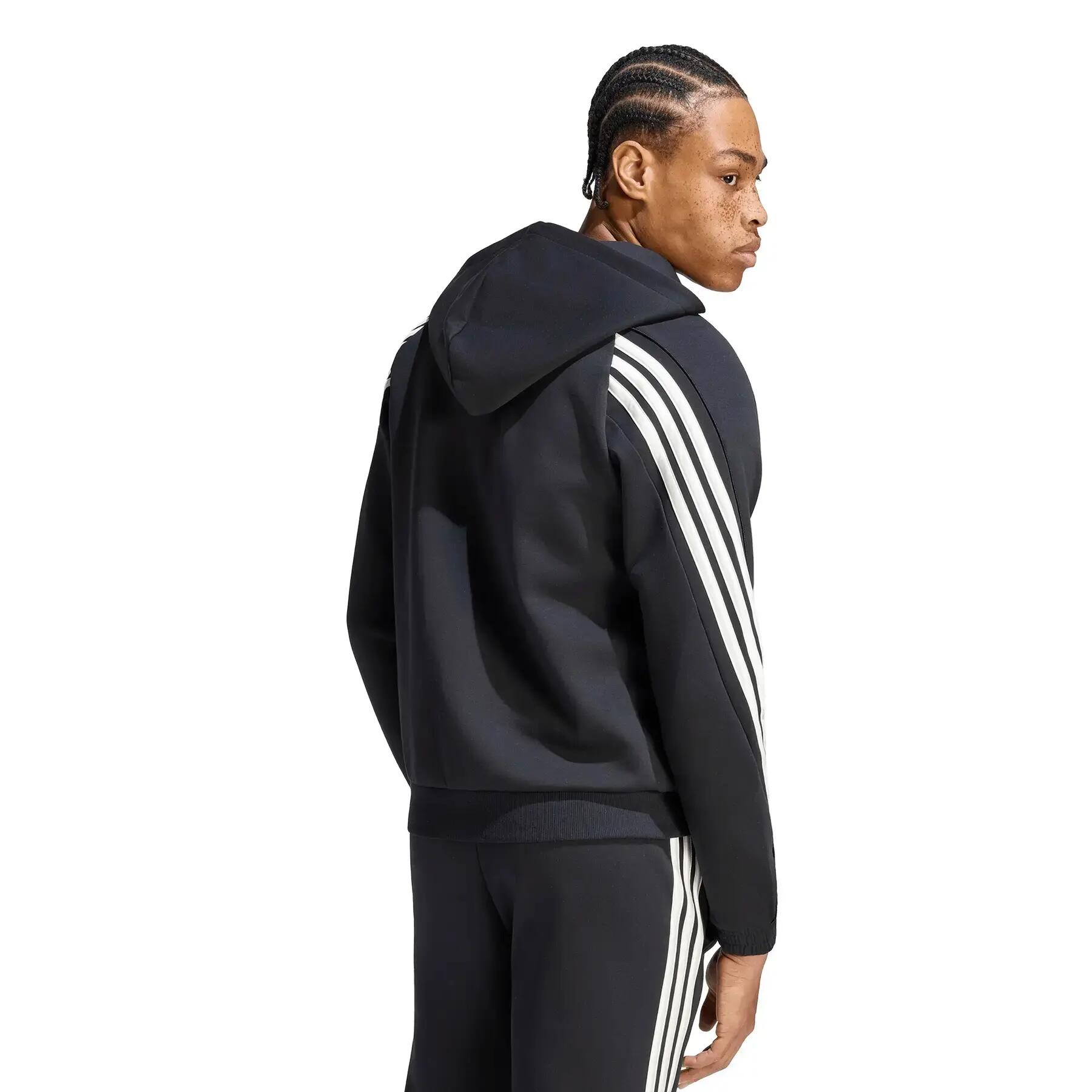 Sweatshirt à capuche full zip adidas Stadium 3-Stripes 3/6
