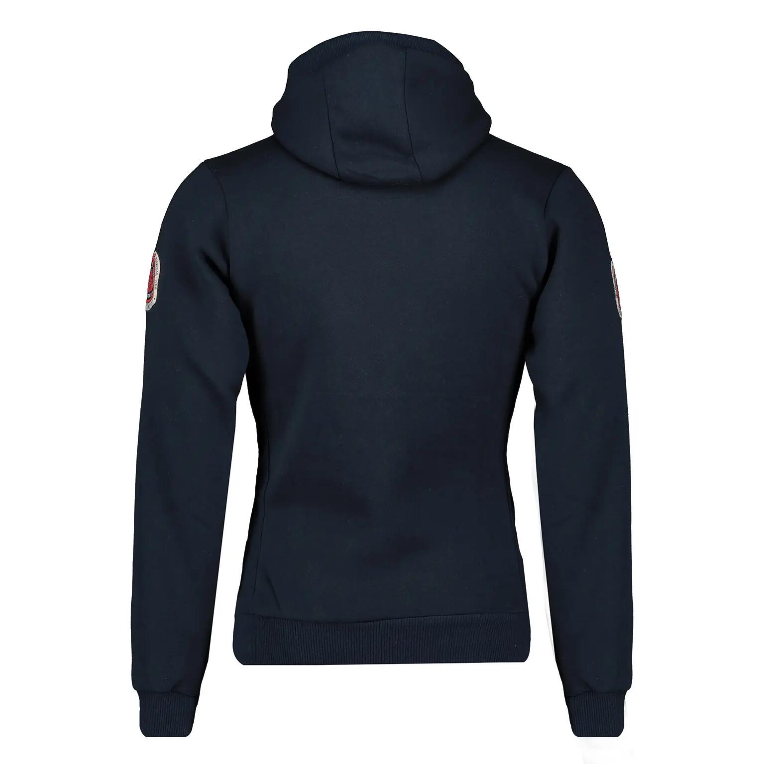 Sweatshirt Herren – Wandern – Kapuzenpullover – Vollreißverschluss – dunkelblau 2/4