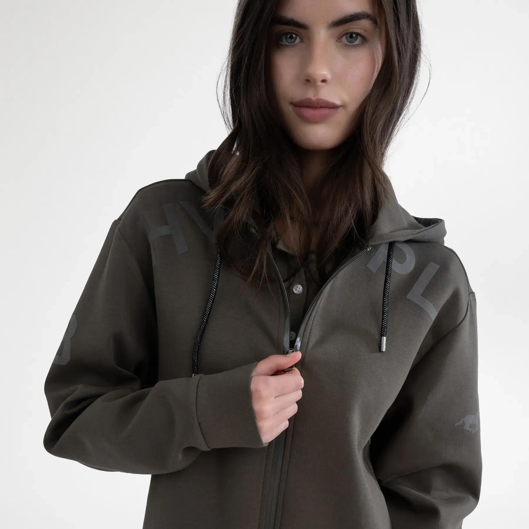 Sweatshirt équitation à capuche full zip femme HV Polo Joan 4/4