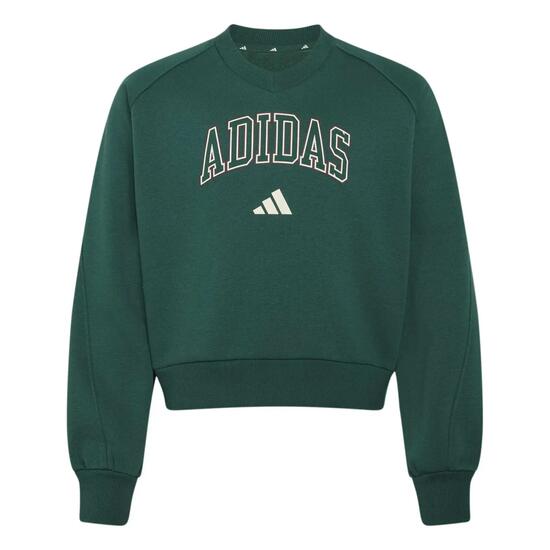 Sweatshirt col V fille adidas Seasonals Collegiate Typography