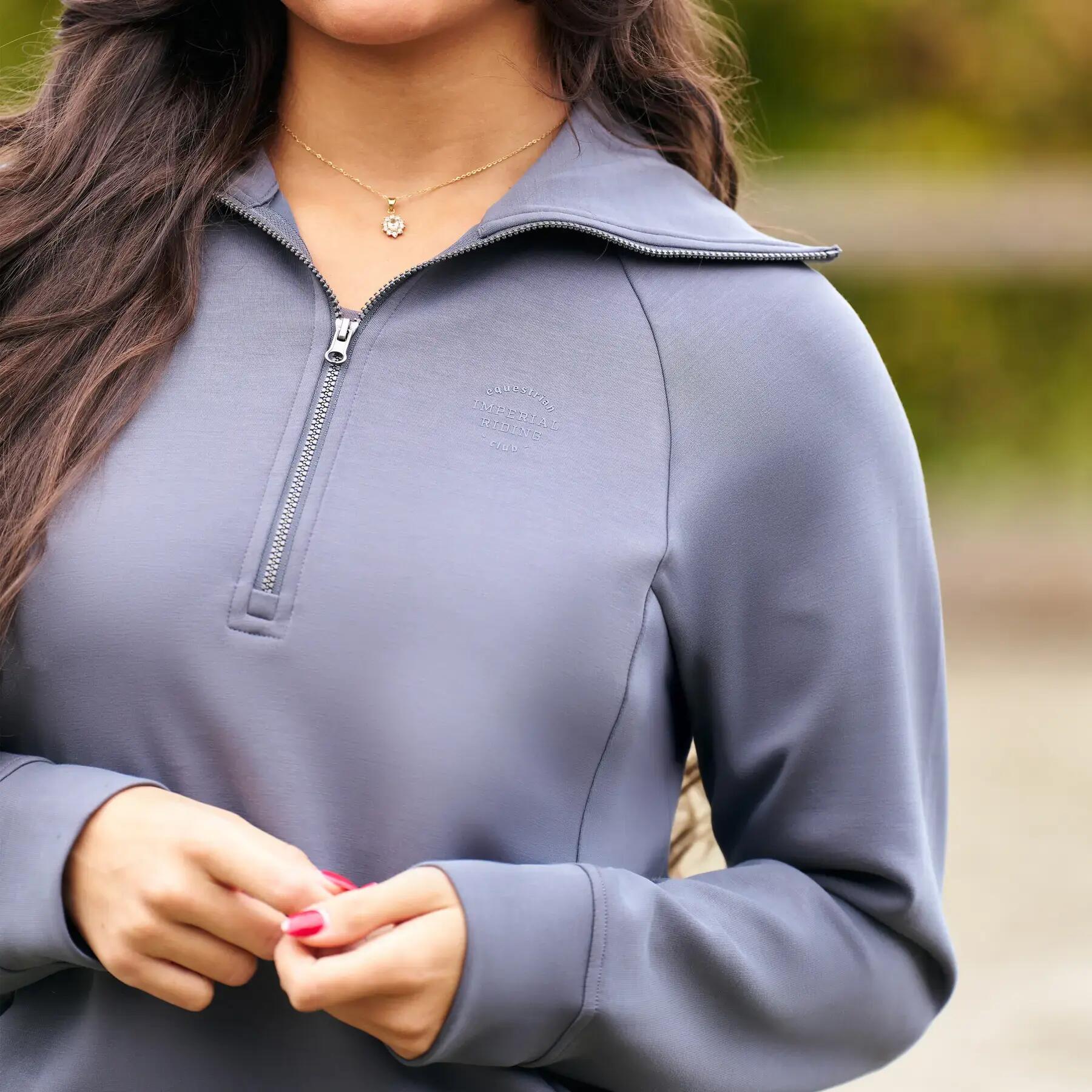 Demi-zip sweatshirt paardrijden dames Imperial Riding Katy 3/4