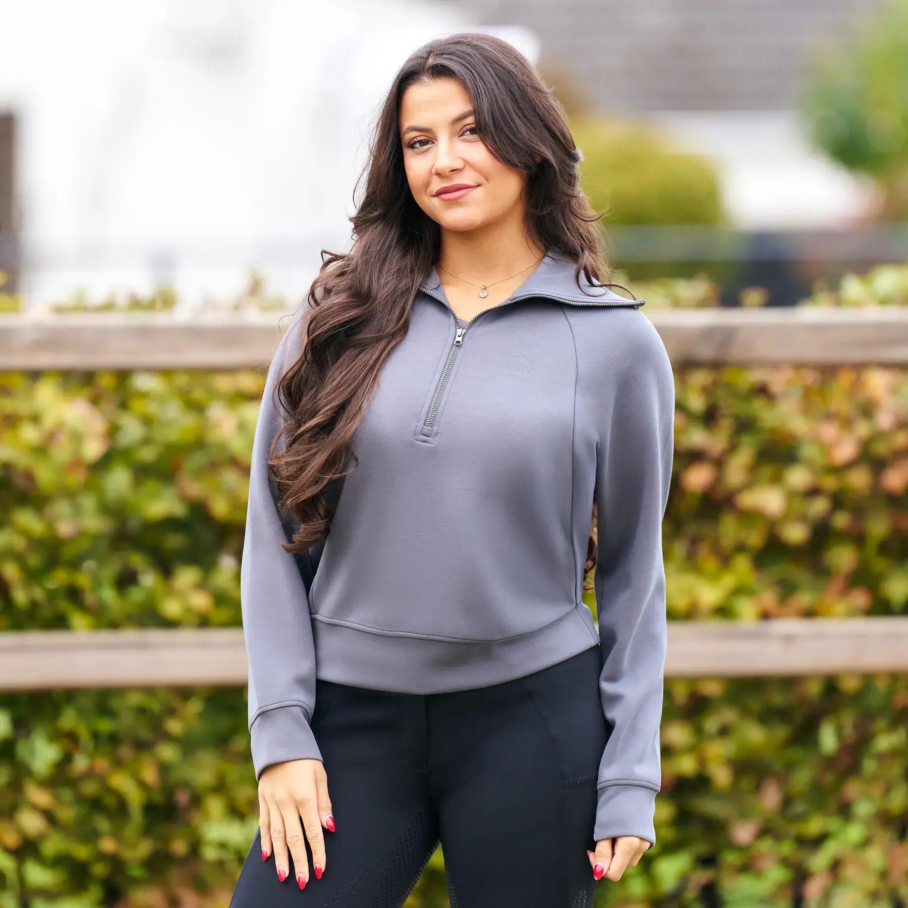 Demi-zip sweatshirt paardrijden dames Imperial Riding Katy 2/4