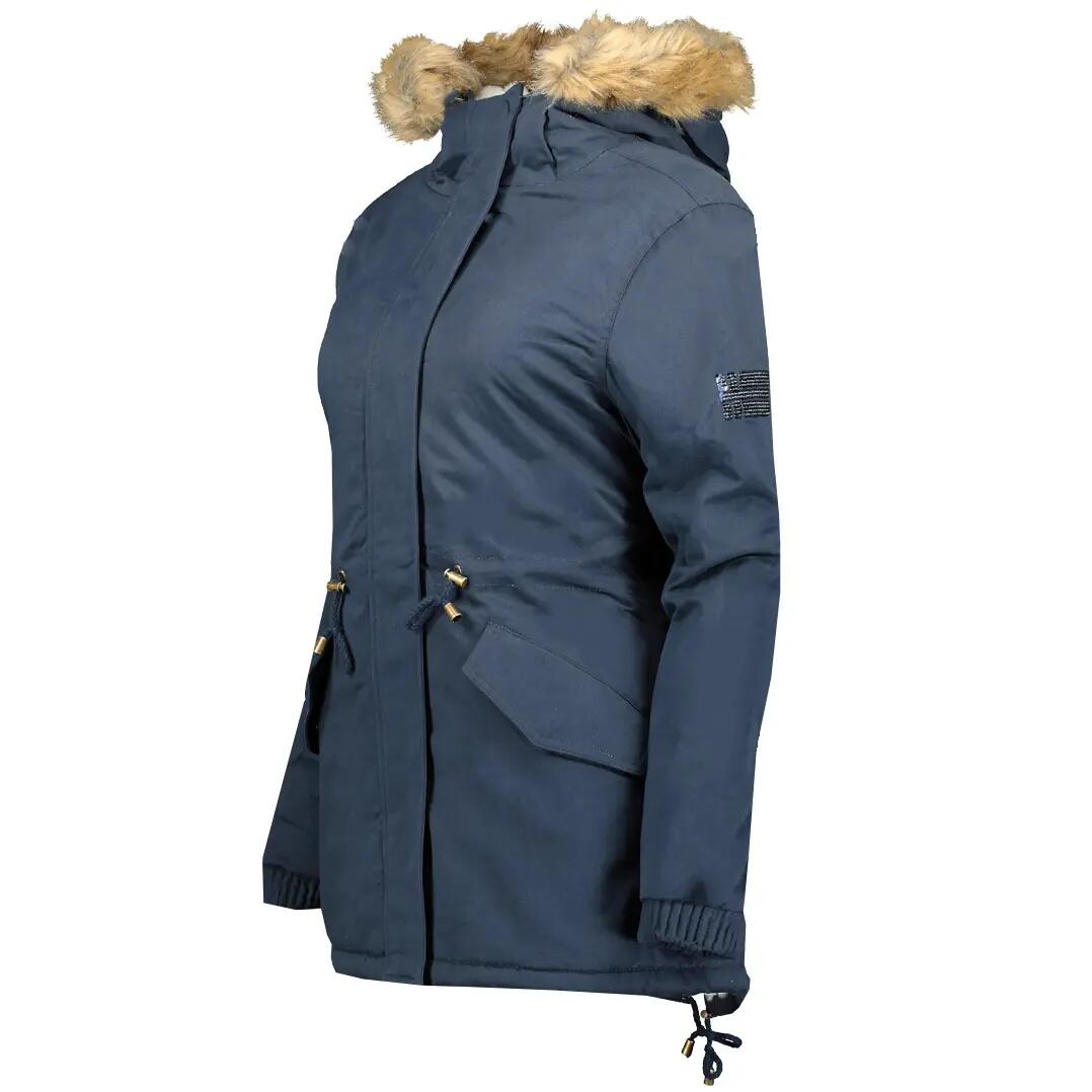 Parka – Escursionismo montano – Donna – Impermeabile e antivento – Blu scuro 3/4