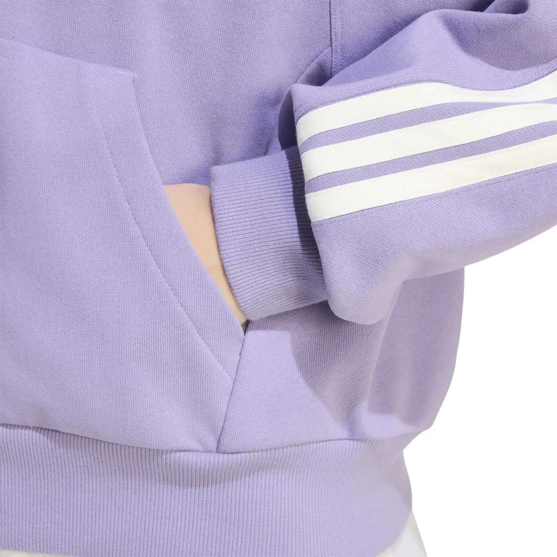 Sweatshirt à capuche full zip femme adidas 3-Stripes 6/6