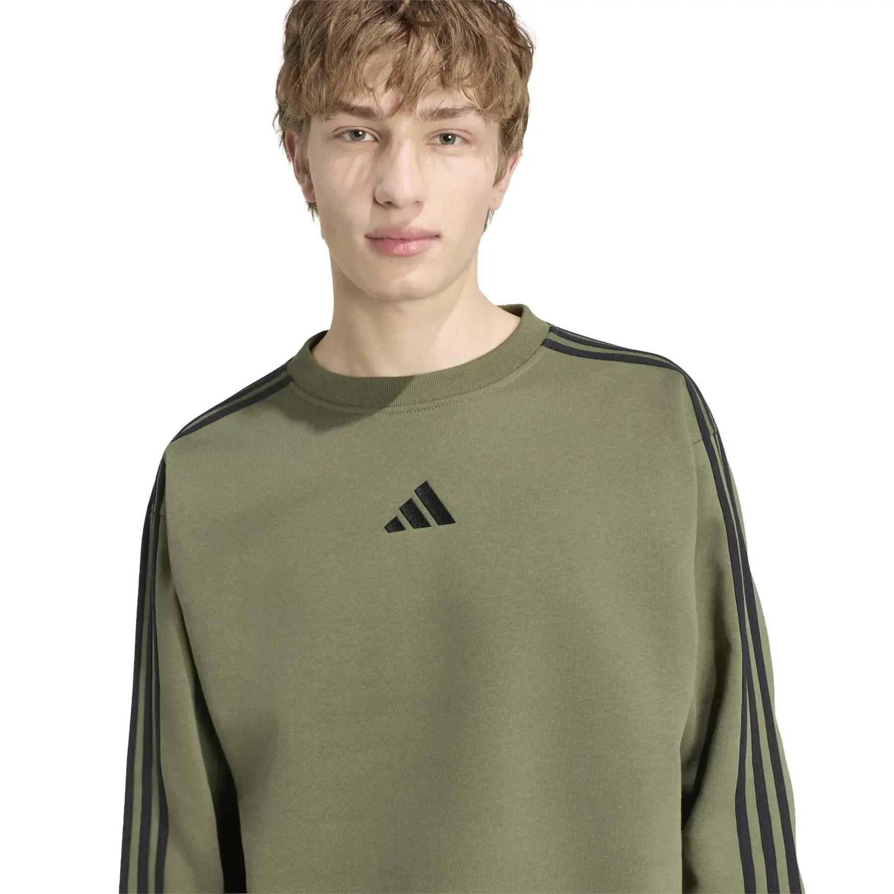 Fleece-Sweatshirt adidas Essentials 3-Stripes 5/6