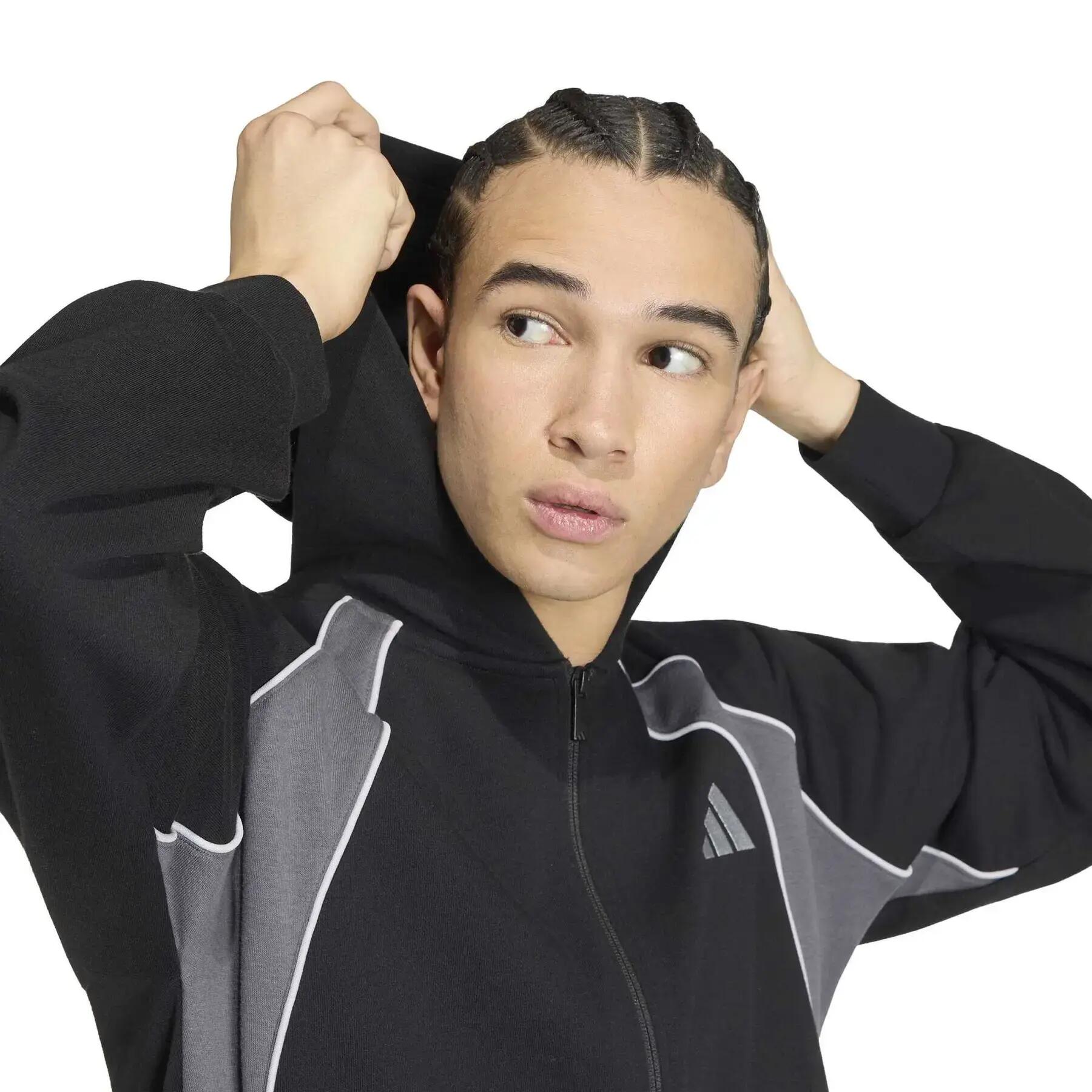 Sweatshirt à capuche zippé adidas Seasonal Essentials Colorblock 6/6