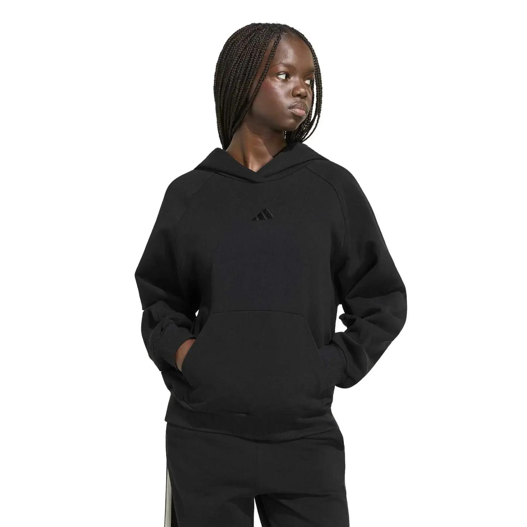 Felpa con cappuccio da donna adidas Small Logo 2/6