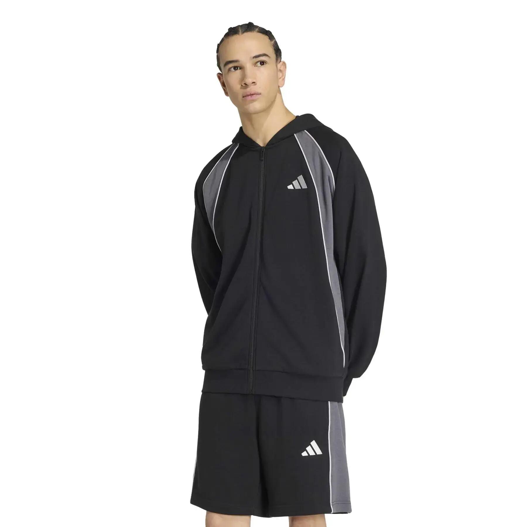 Sweatshirt à capuche zippé adidas Seasonal Essentials Colorblock 2/6
