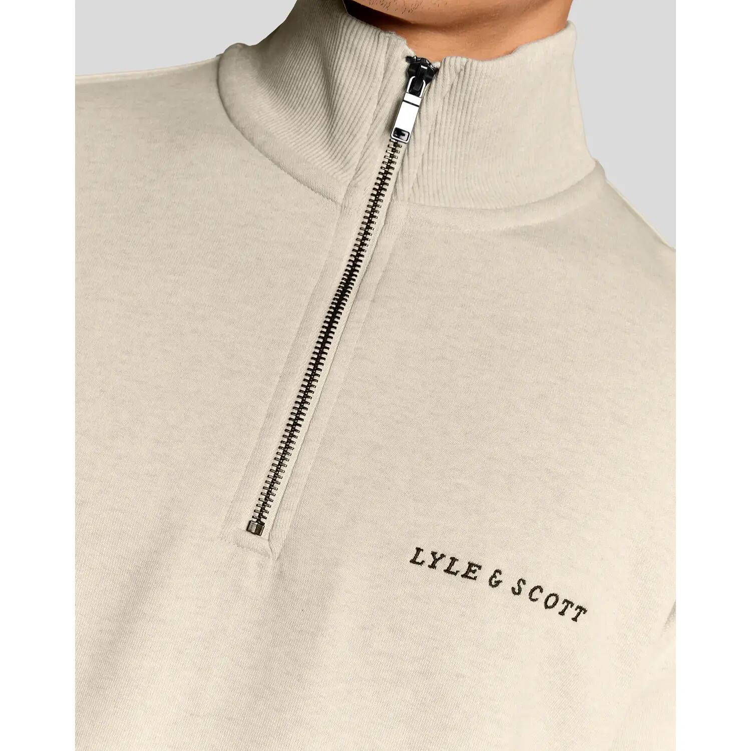 Sudadera con cierre de media cremallera Lyle & Scott Script 6/6