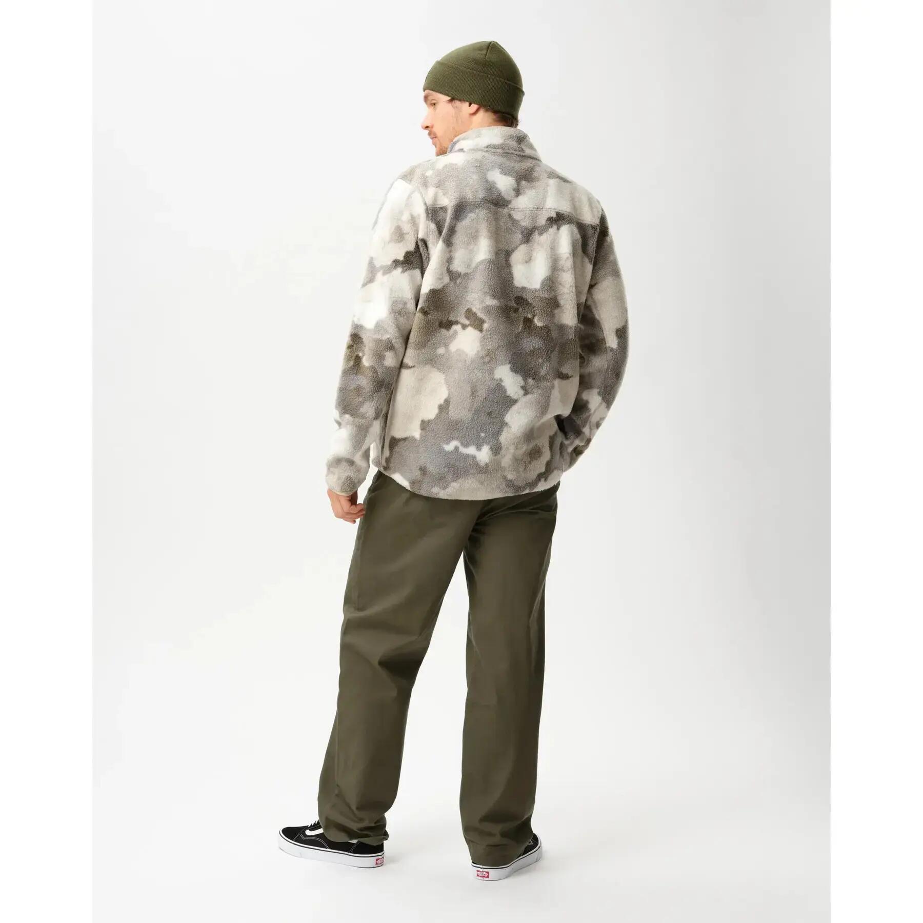 Fleece top with press studs Colourwear Pile 3/5