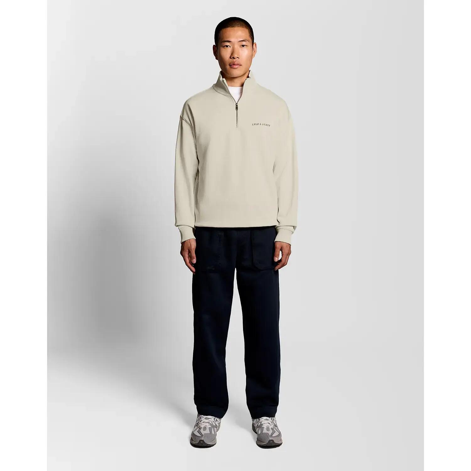 Sudadera con cierre de media cremallera Lyle & Scott Script 3/6