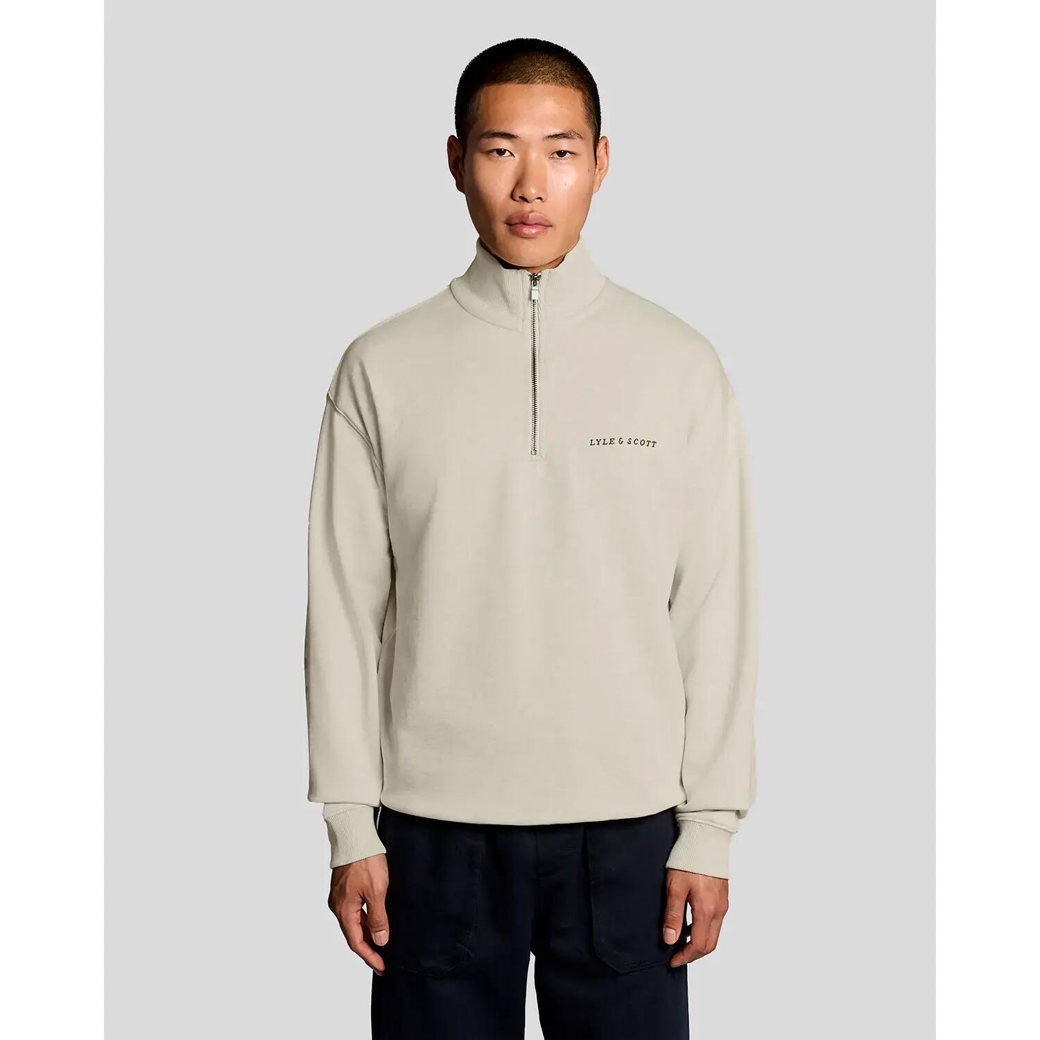 Sudadera con cierre de media cremallera Lyle & Scott Script 2/6