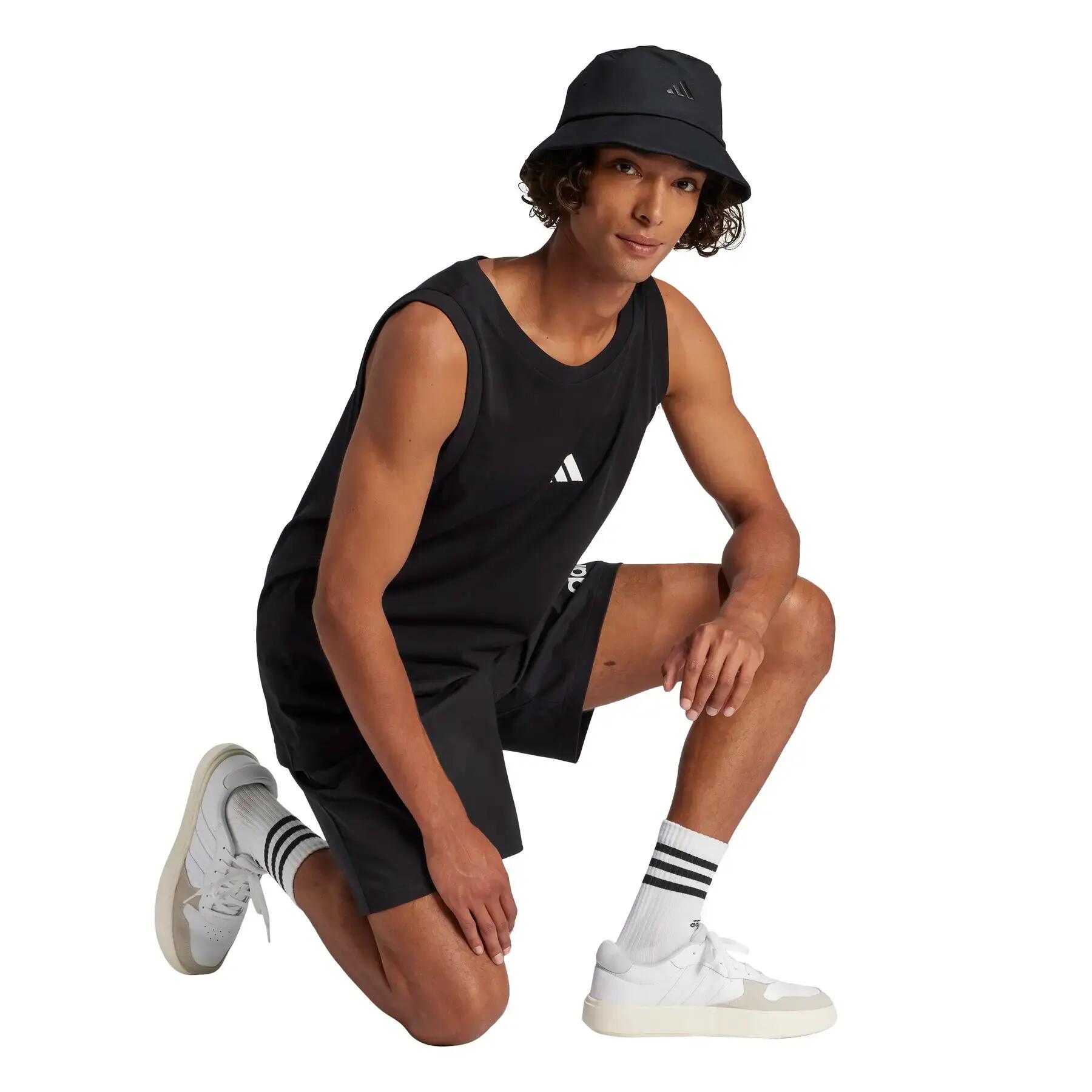 Canottiera in jersey semplice adidas Essentials Small Logo 4/7
