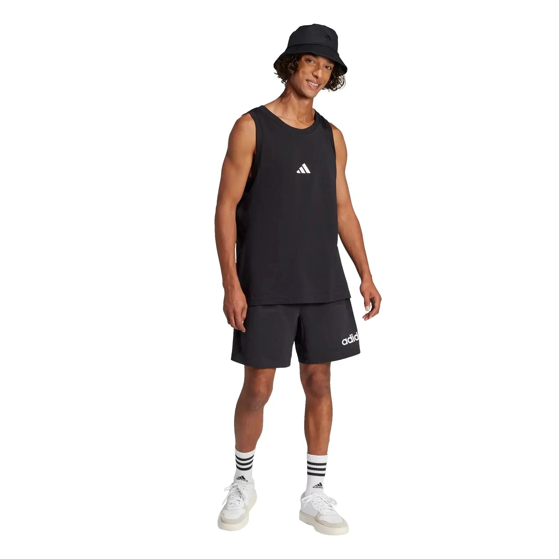 Canottiera in jersey semplice adidas Essentials Small Logo 2/7