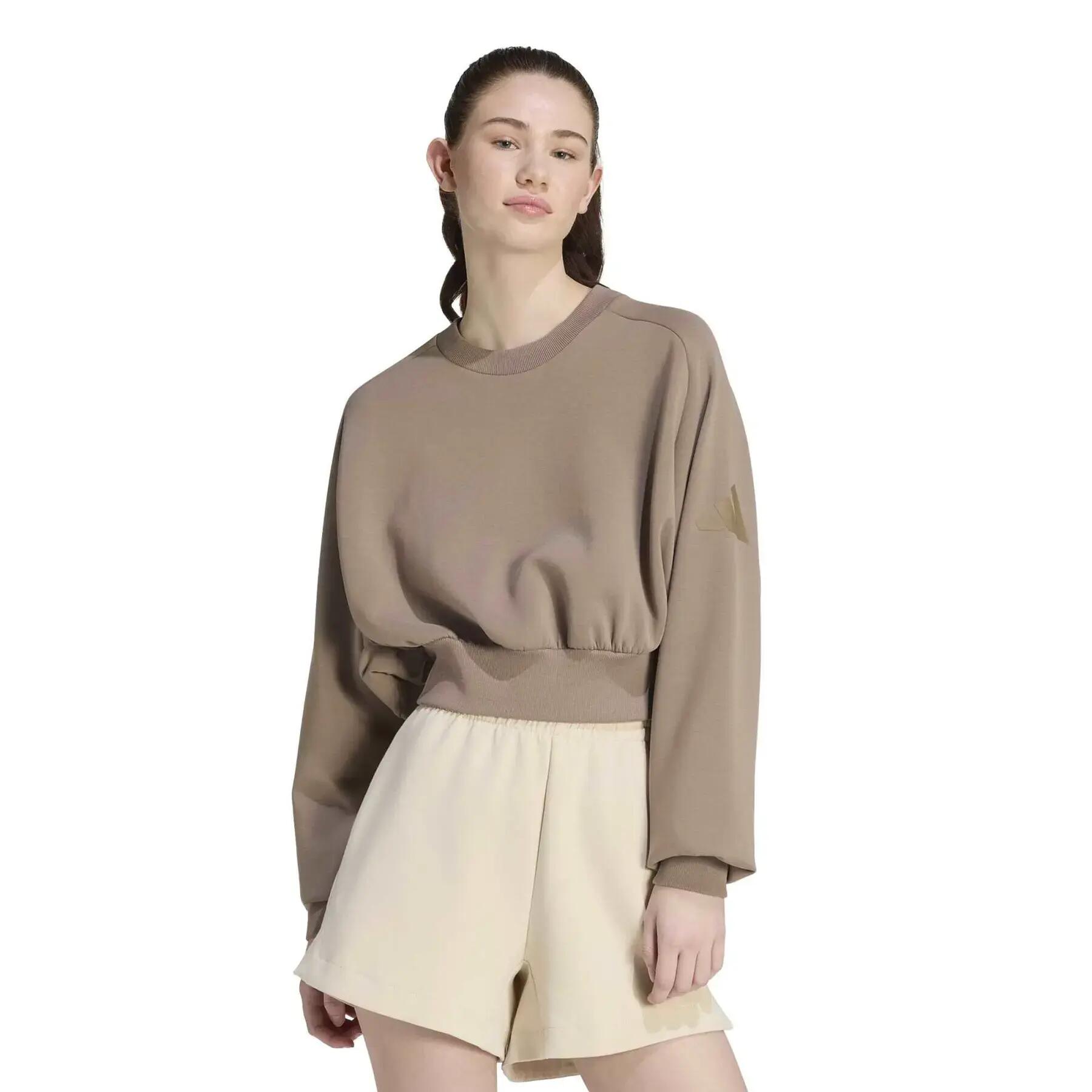Sweatshirt femme adidas Soft Lux 2/6