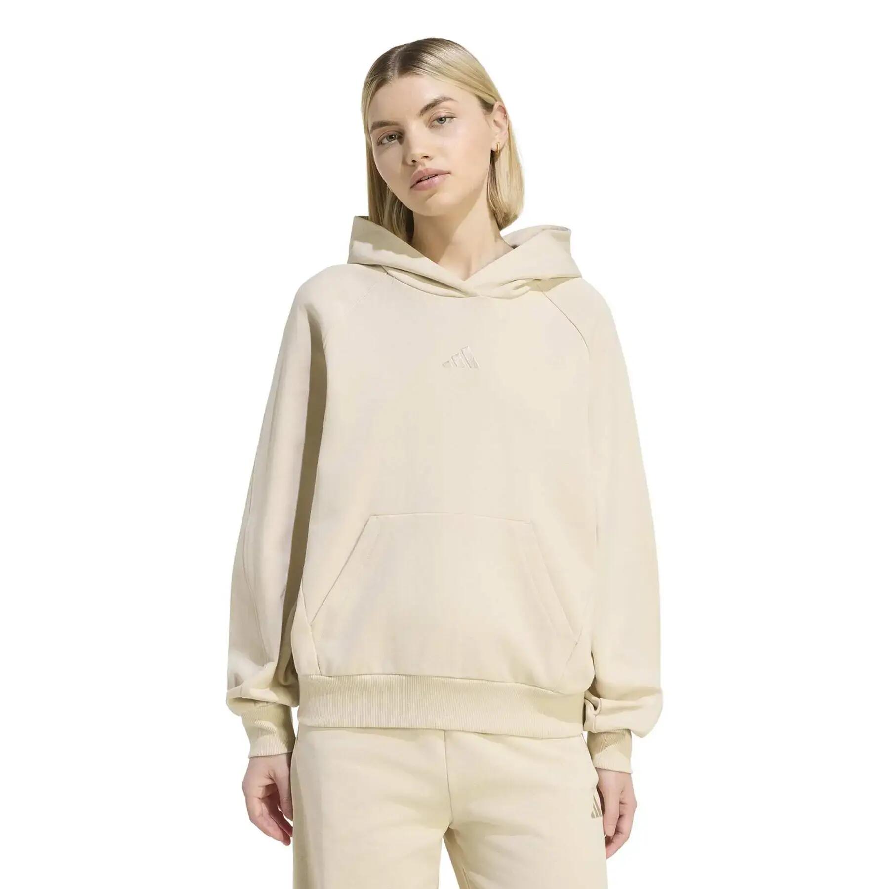 Felpa con cappuccio da donna adidas Small Logo 2/6