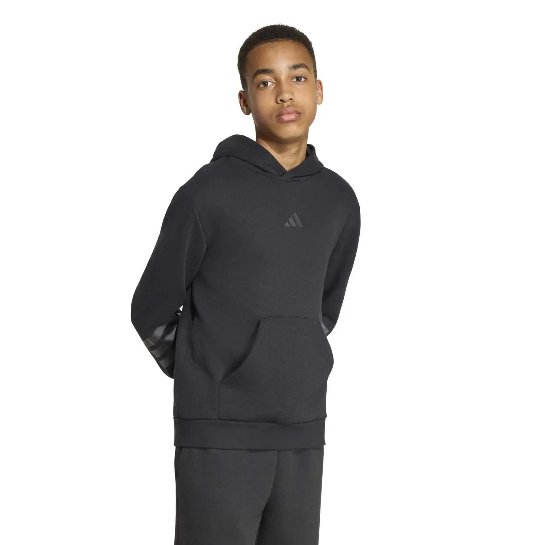 Sweatshirt à capuche enfant adidas Future Icons 3 stripes 2/7
