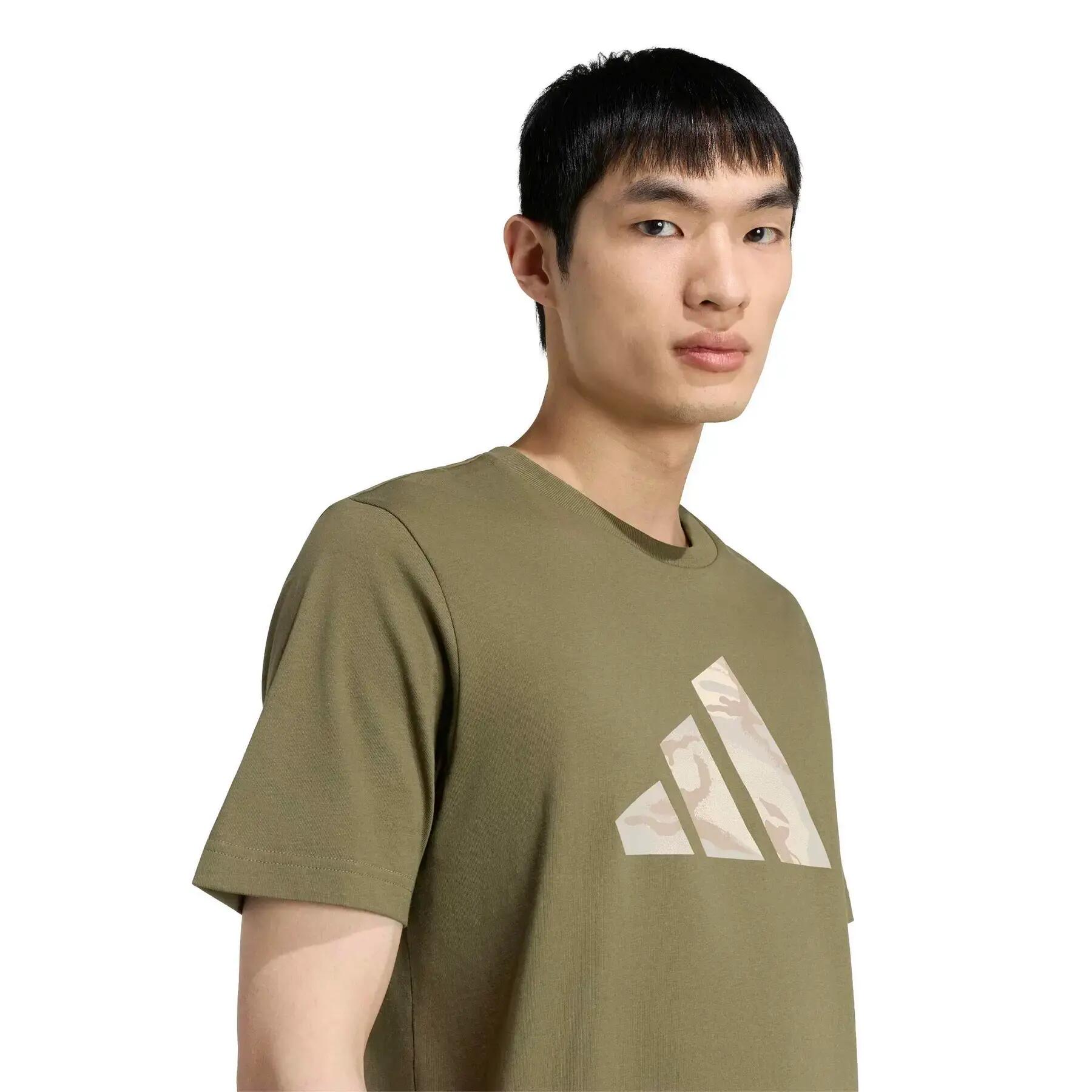 T-shirty adidas Camo Three Bar Logo 5/6