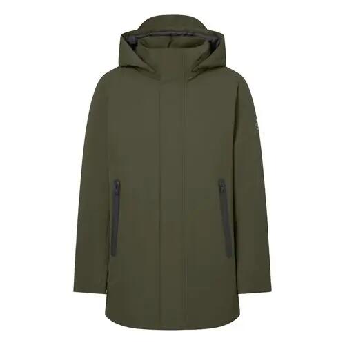 Cazadora Verde Ecoalf Parko Jacket Olive Repelente Al Agua Cómoda y Versátil 4/4