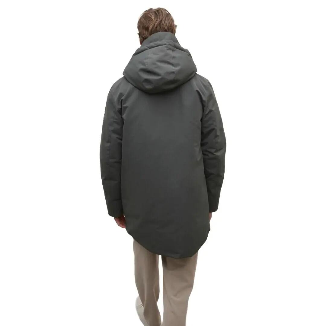 Cazadora Verde Ecoalf Parko Jacket Olive Repelente Al Agua Cómoda y Versátil 3/4