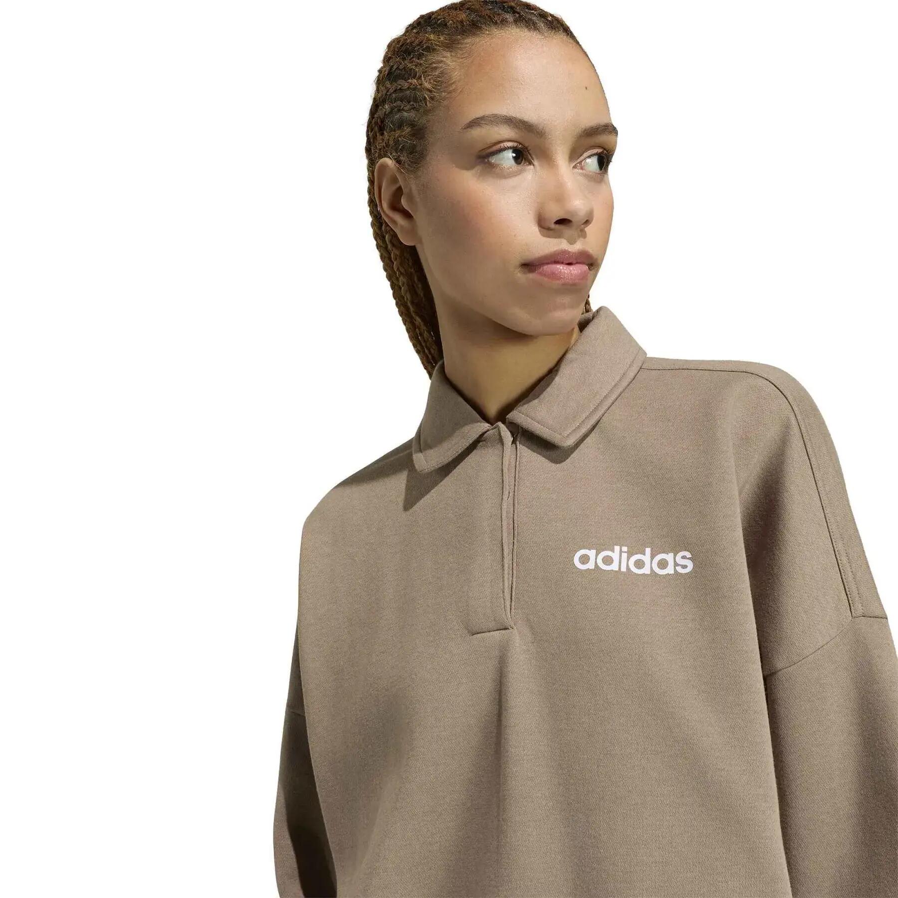 Sweatshirt femme adidas Essentials Linear Fleece 6/6