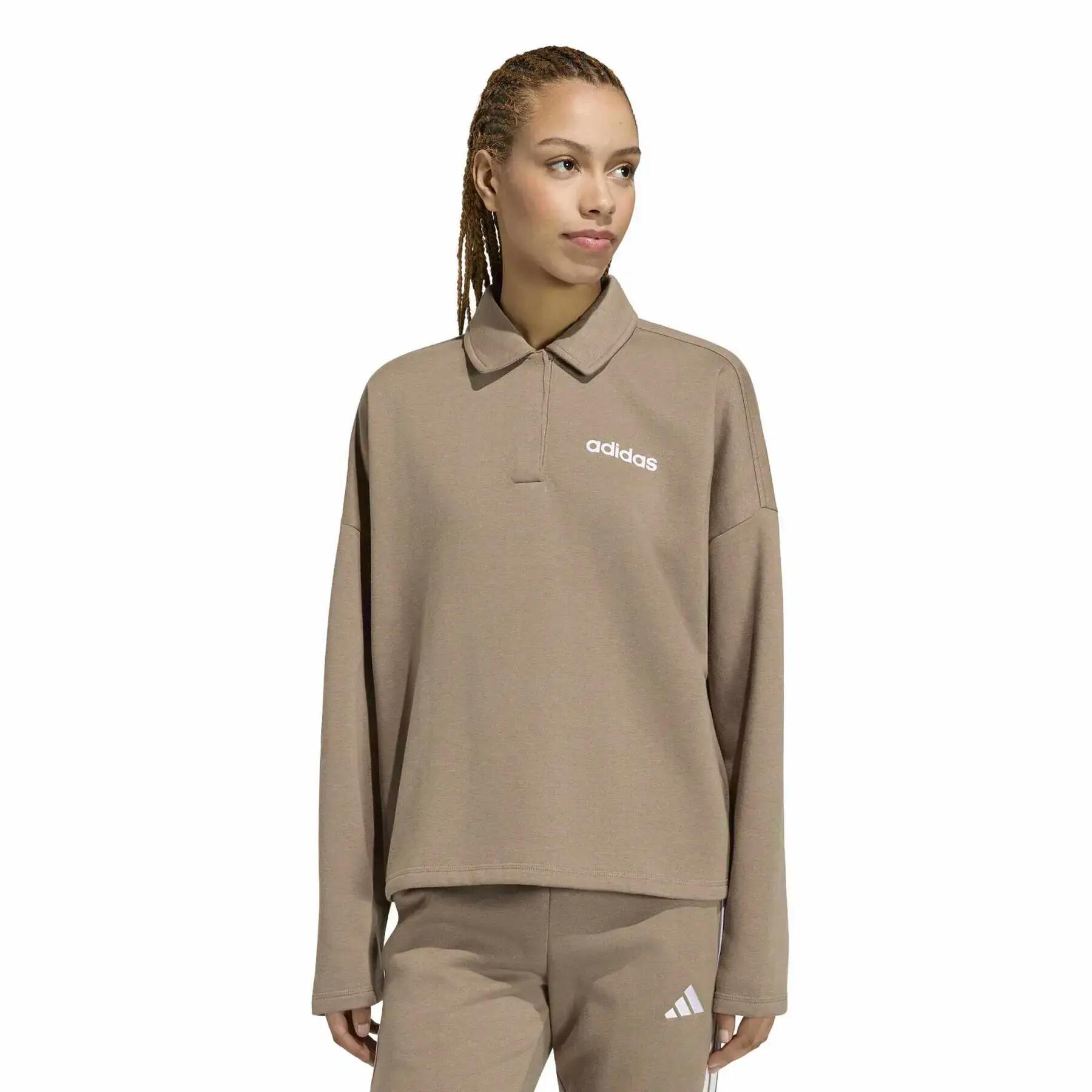 Sweatshirt femme adidas Essentials Linear Fleece 2/6