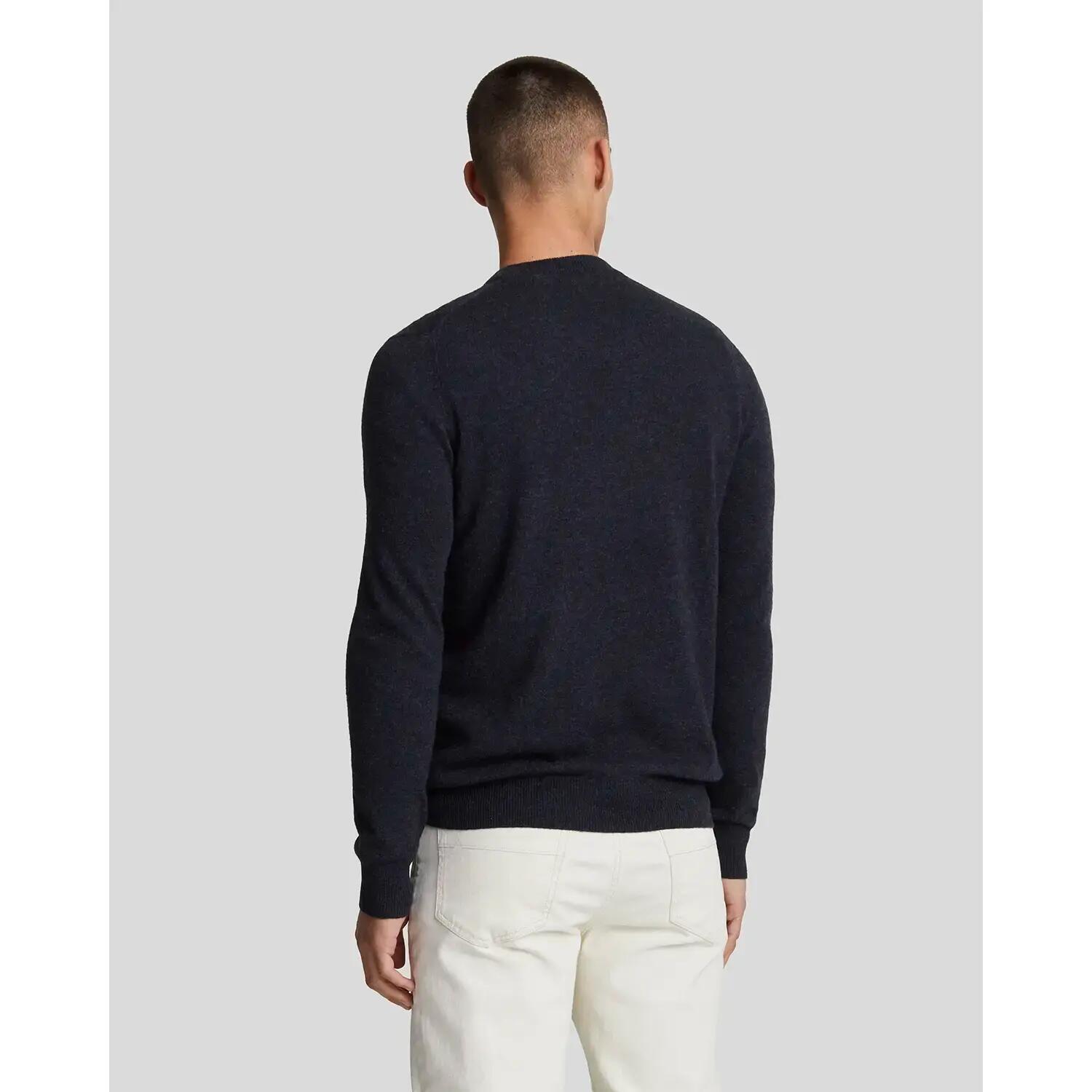 Jersey de lana de cordero con cuello redondo Lyle & Scott Blend 4/5