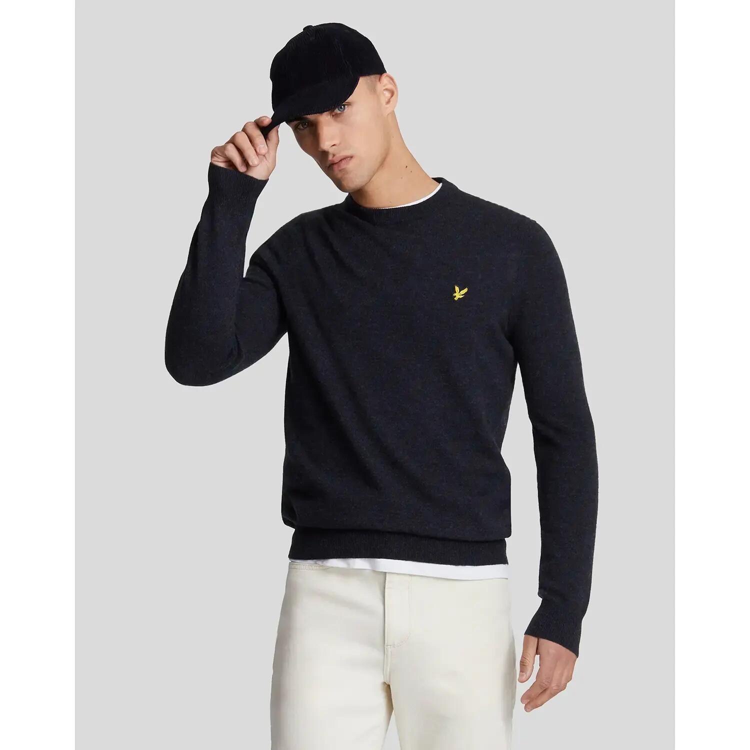Jersey de lana de cordero con cuello redondo Lyle & Scott Blend 2/5
