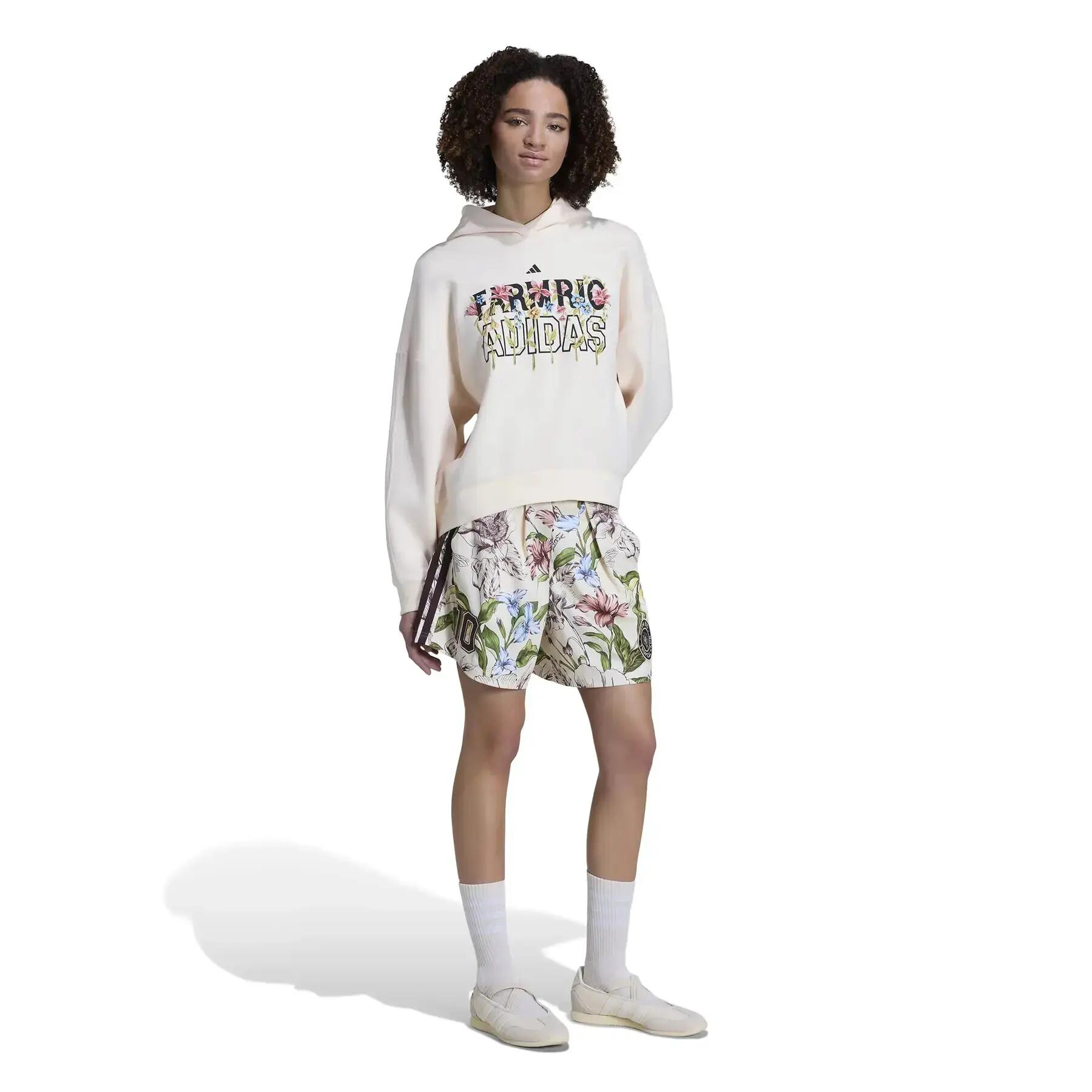 Felpa con cappuccio da donna adidas X Farm Rio 3/6