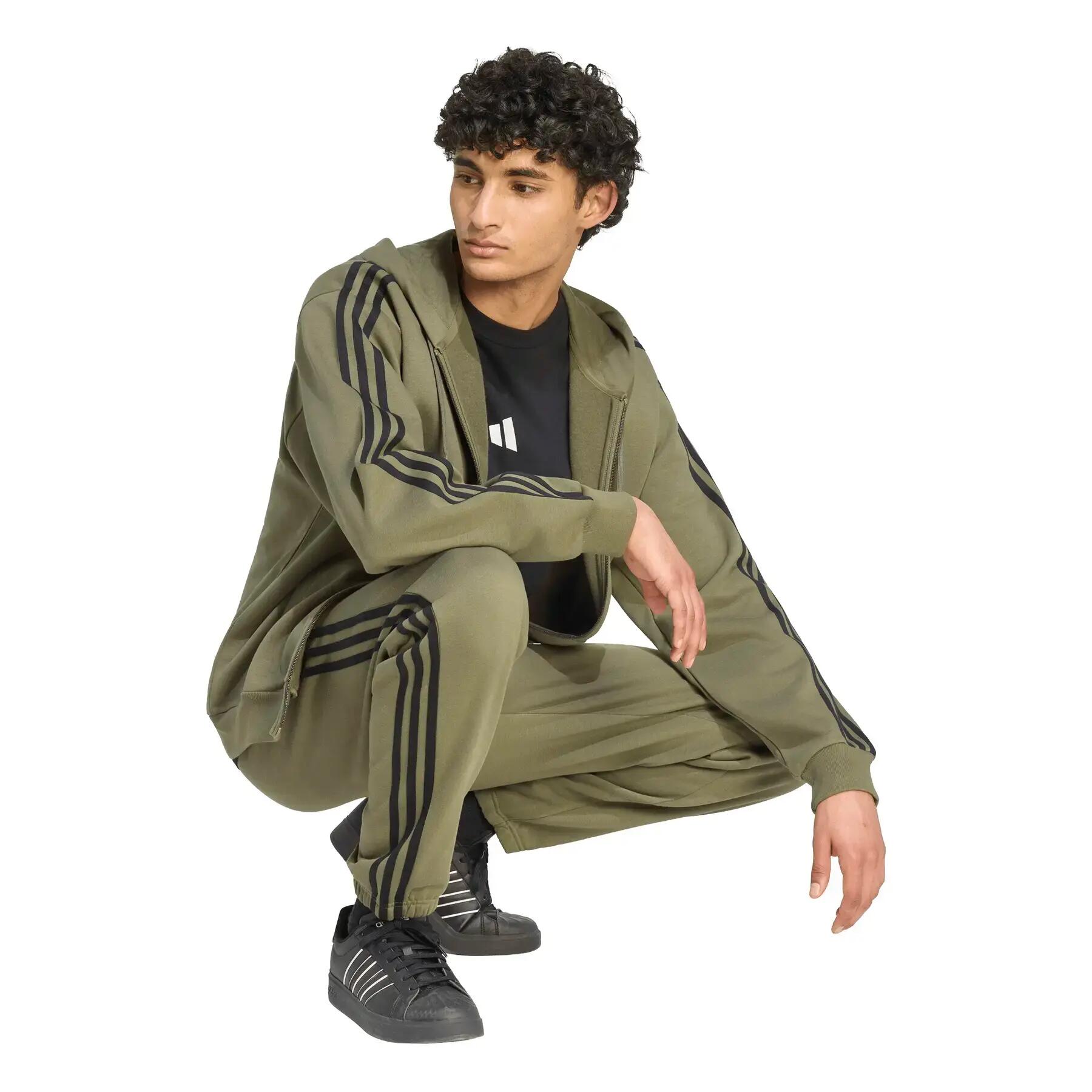 Felpa con cerniera a cappuccio adidas Essentials 3-Stripes 4/6