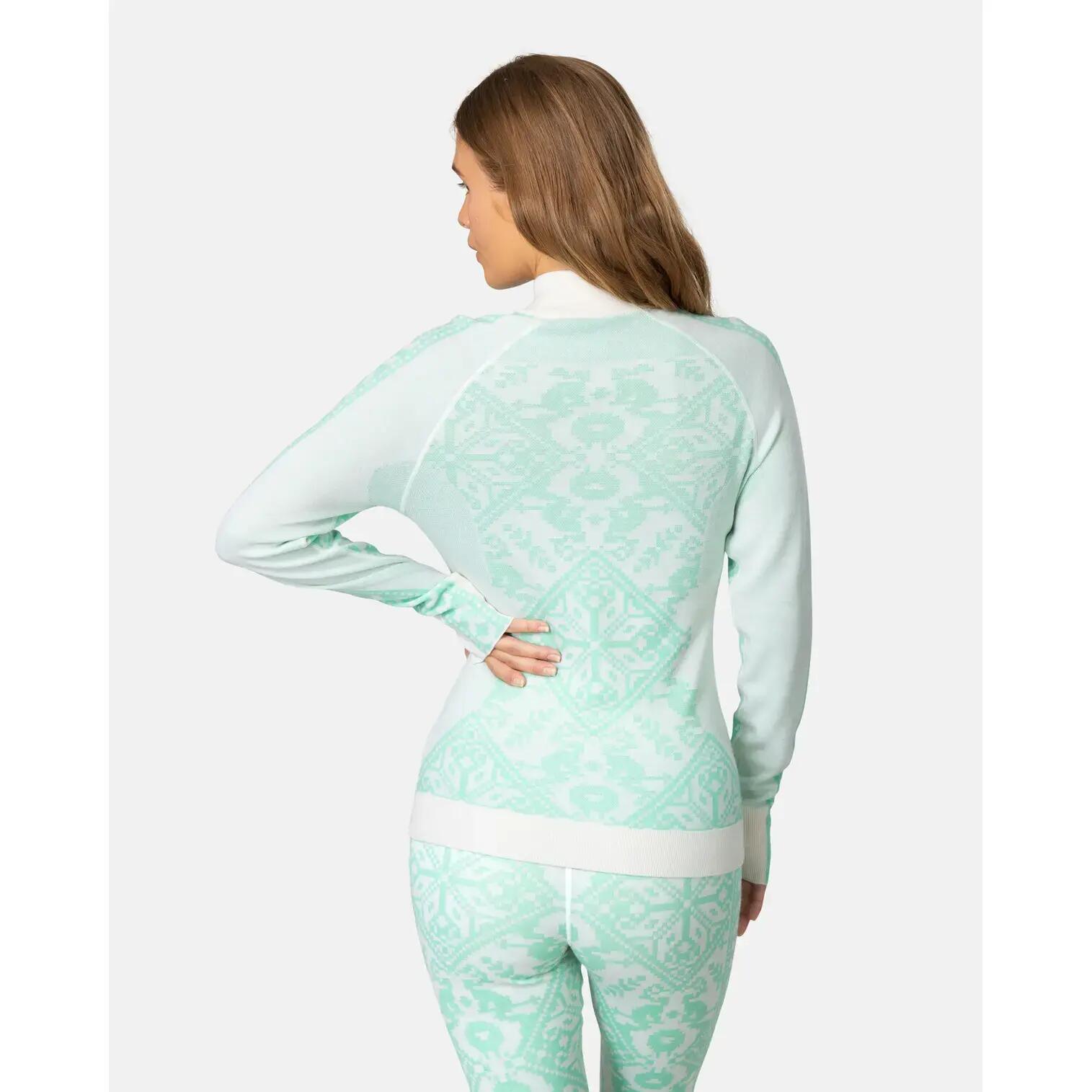 Maglia sottile 1/2 zip a maniche lunghe donna Kari Traa Saga 4/5