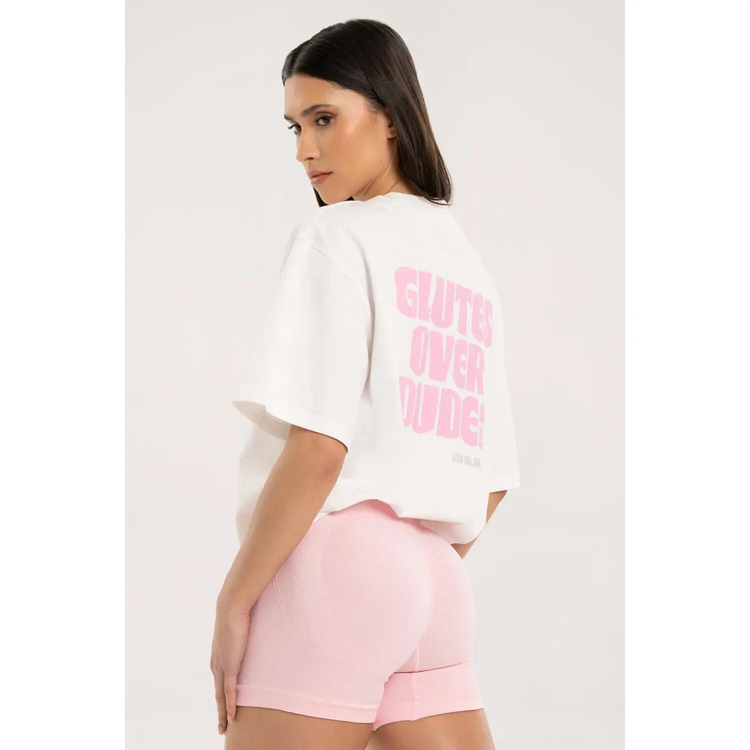 Dames-T-shirt oversized Gym Glamour Glutes Over Dudes 4/4
