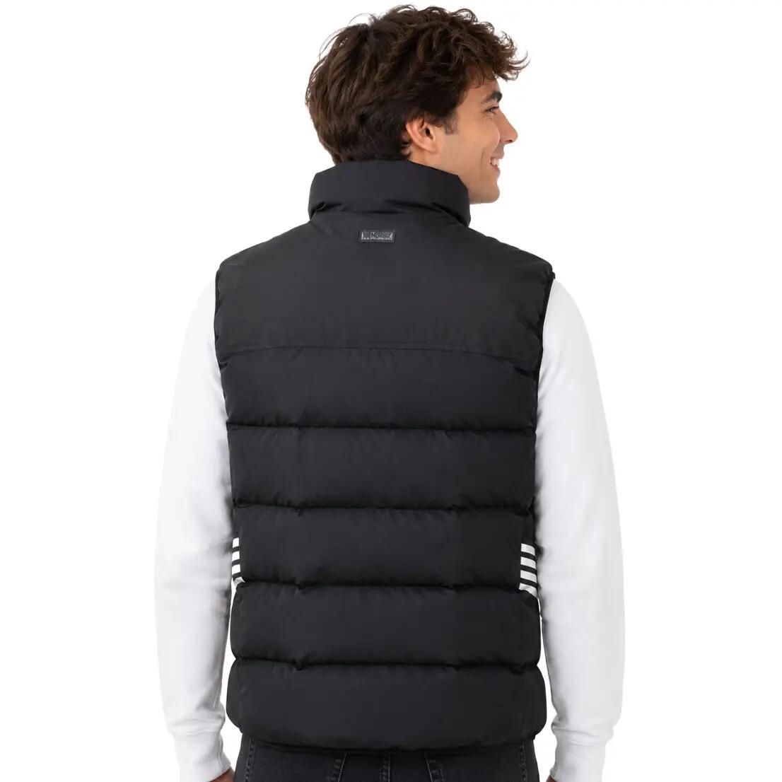 Weste – Lifestyle – Herren – gepolstert, hoher Kragen – Schwarz 3/6