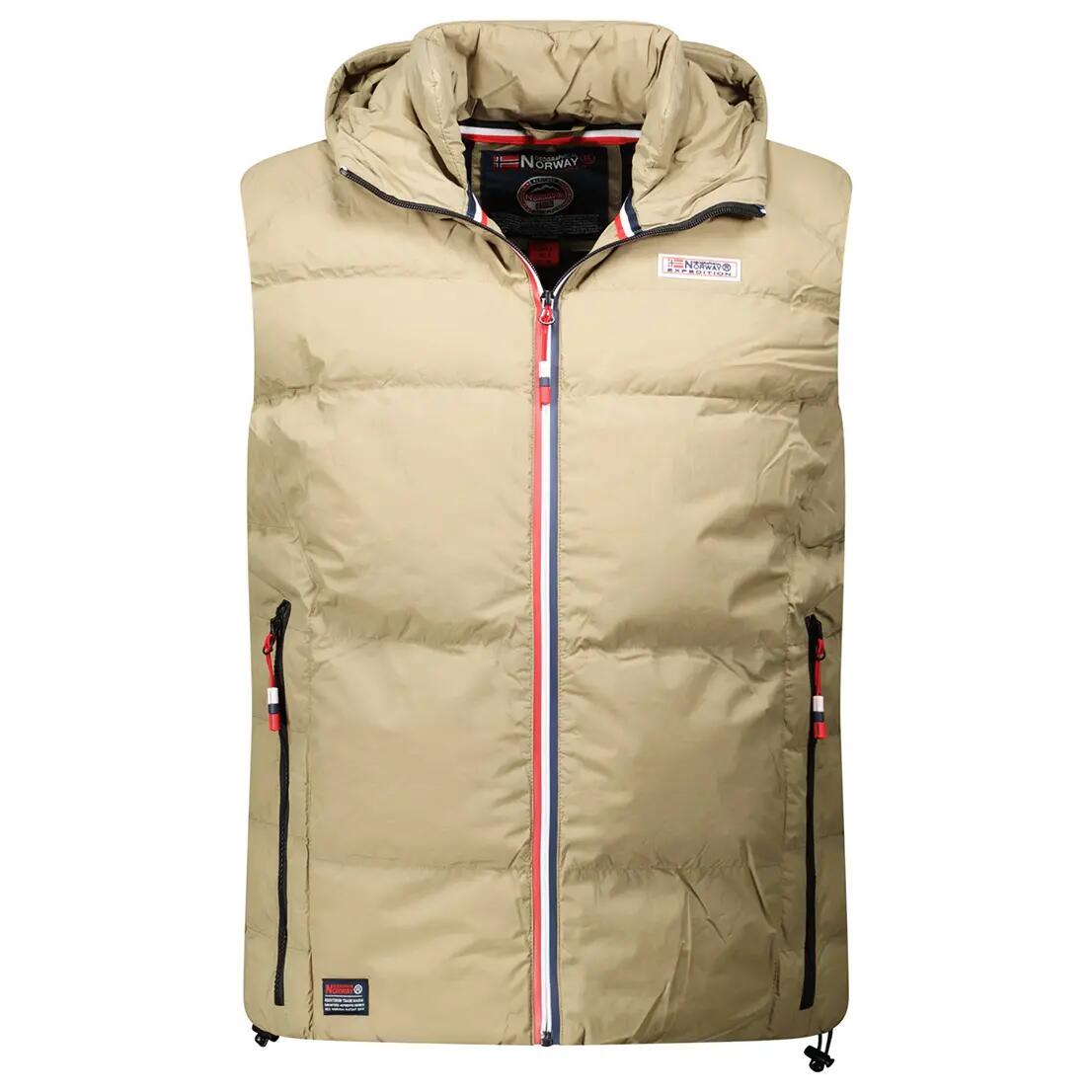 Sport-Tanktop für Herren – leicht, 100 % Polyester – beige 2/6
