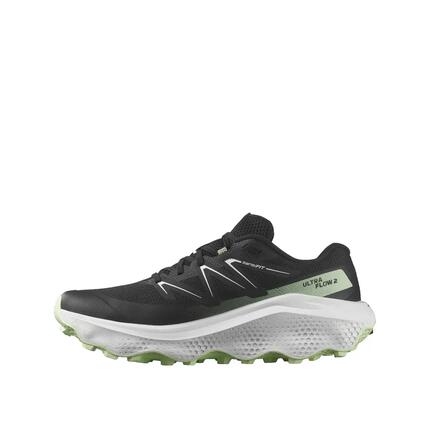 Chaussures de trail Salomon Ultra Flow 2 Noir/Blanc/Vert Patina