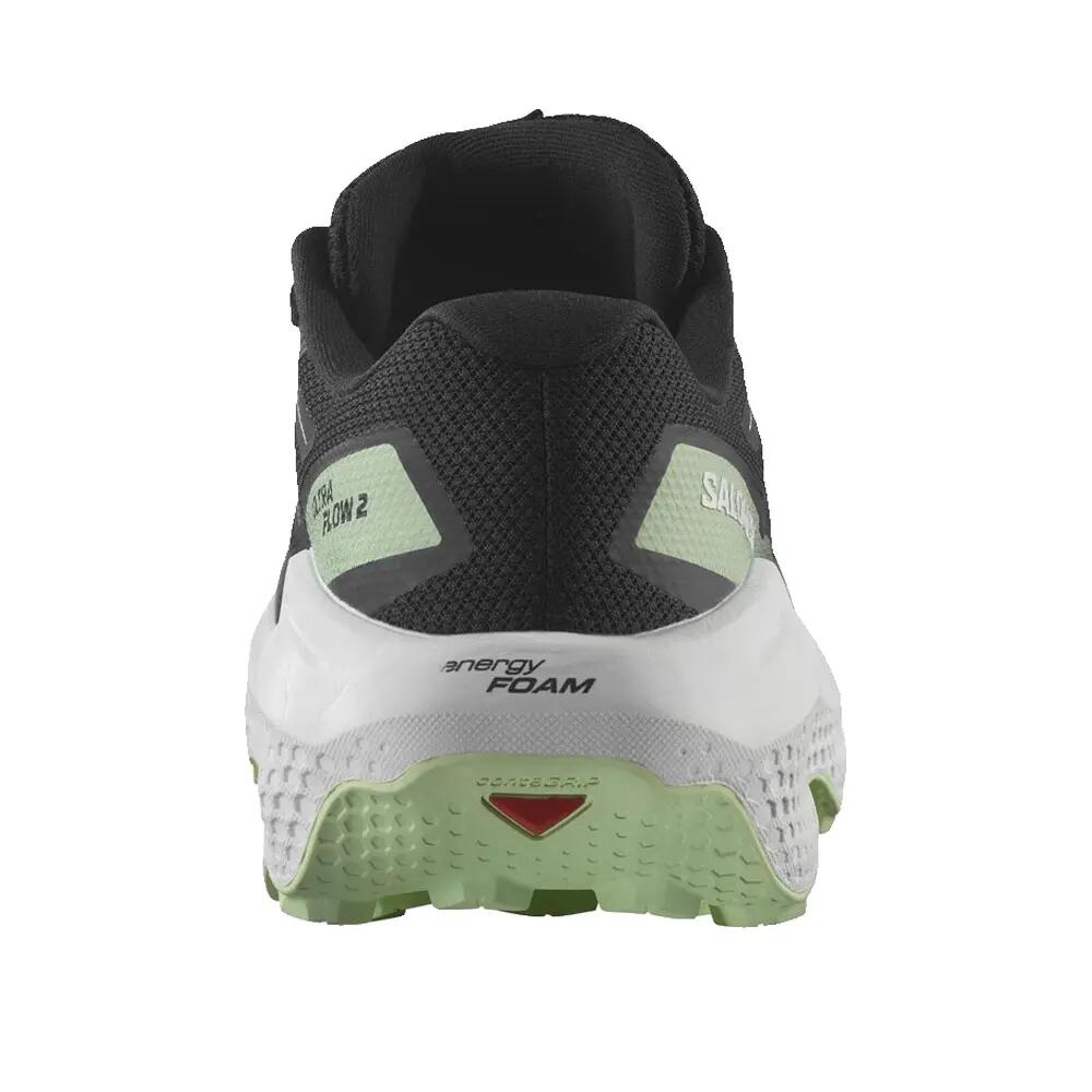 Scarpe da trail Salomon Ultra Flow 2 Nero/Bianco/Verde Patina 3/5