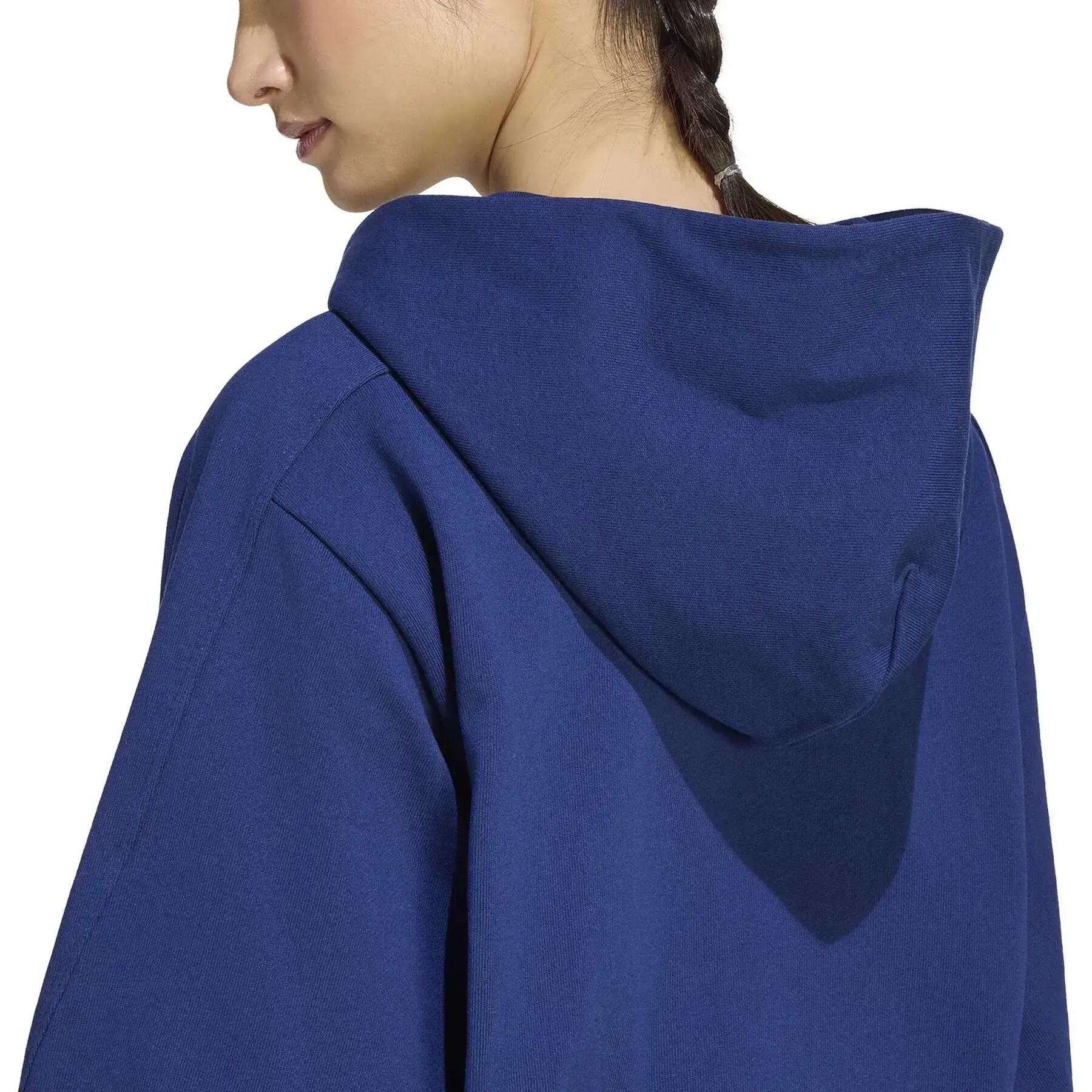 Veste à capuche zippé intégral femme adidas Logo 6/6