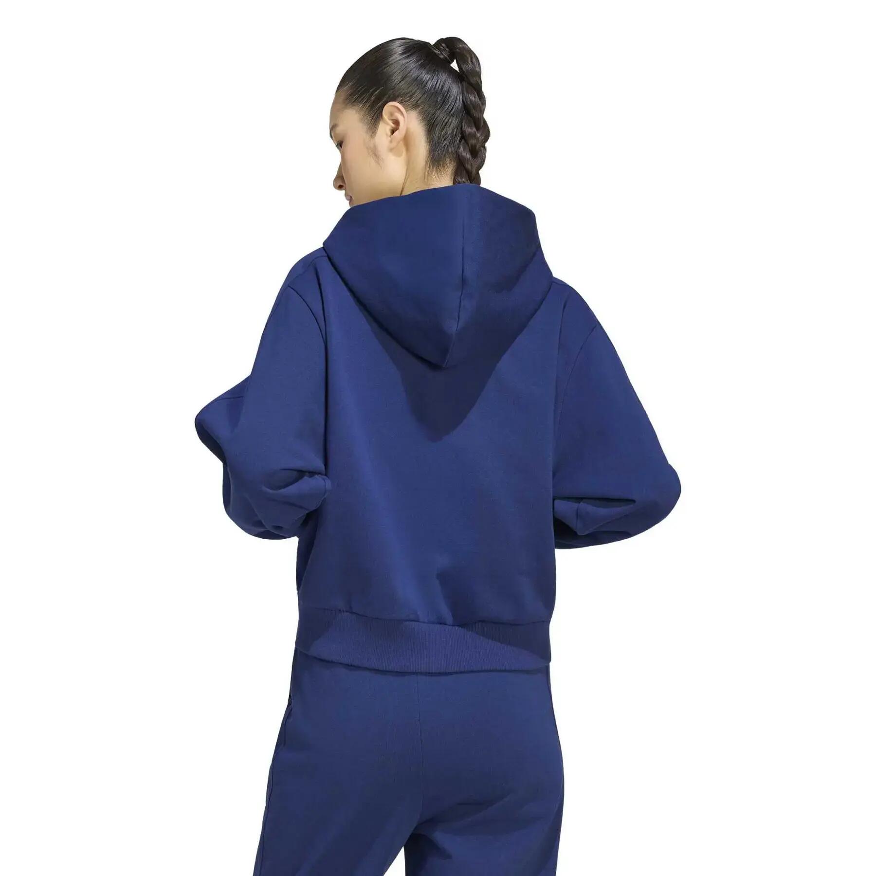 Veste à capuche zippé intégral femme adidas Logo 4/6