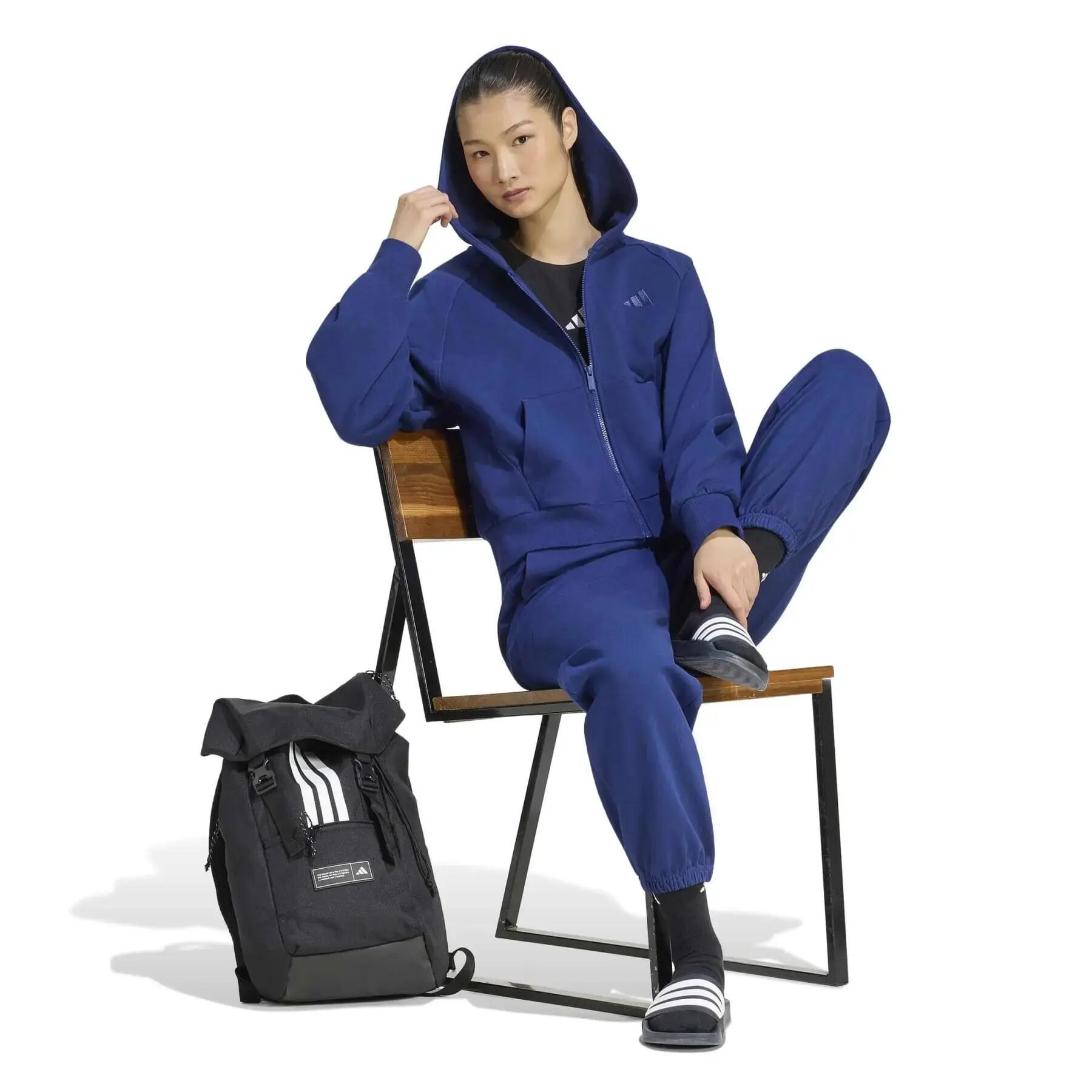 Veste à capuche zippé intégral femme adidas Logo 3/6