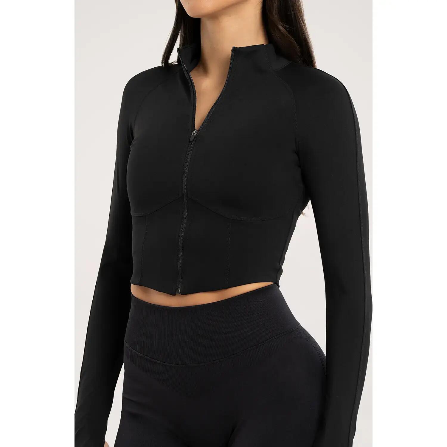 Damska rozpinana crop sweatshirt Gym Glamour 5/5