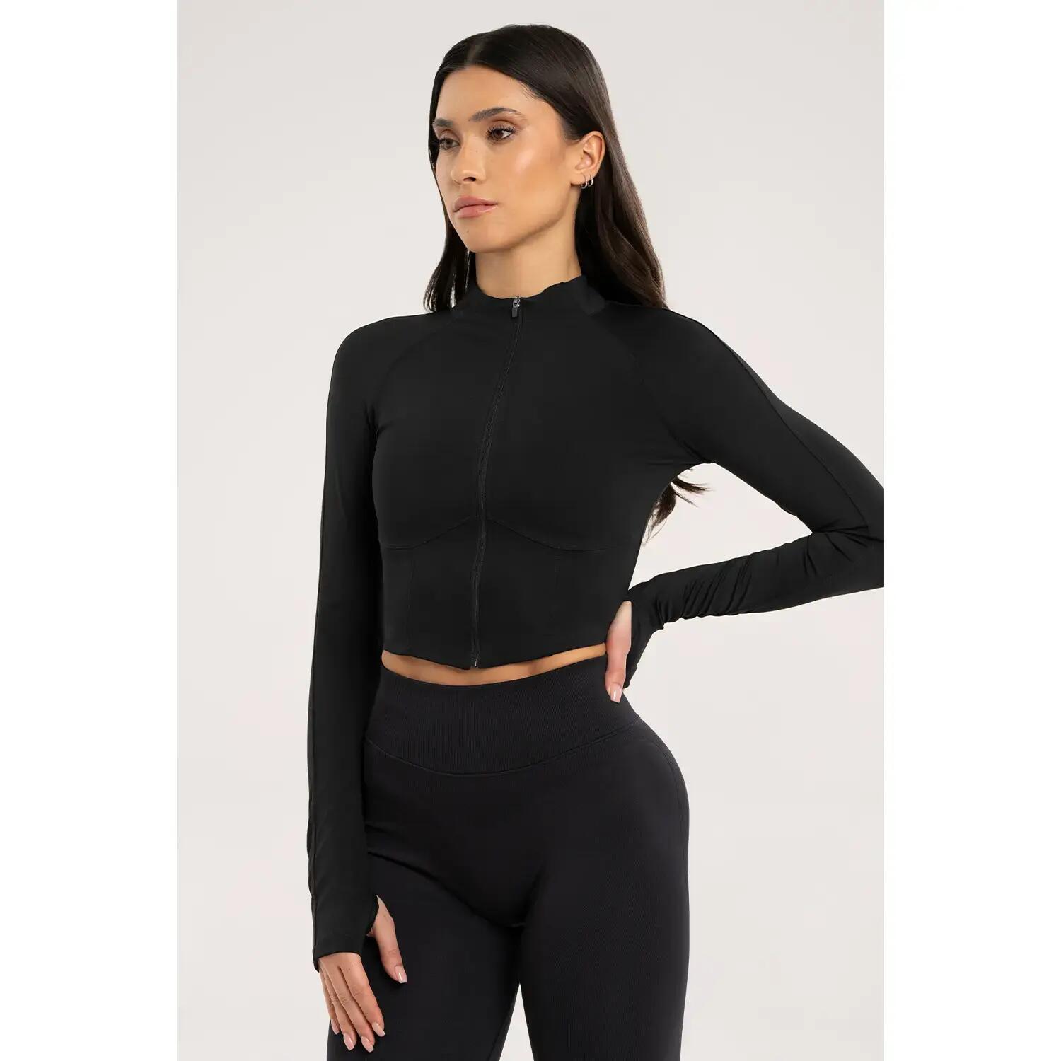Damska rozpinana crop sweatshirt Gym Glamour 2/5