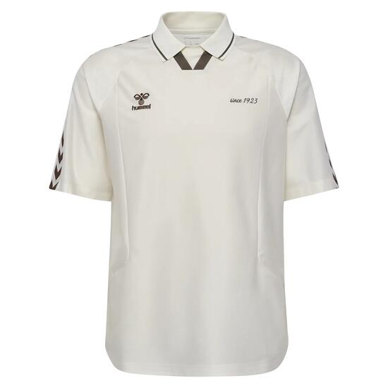 hummel Polo rétro manches courtes en polyester – CANNOLI CREAM