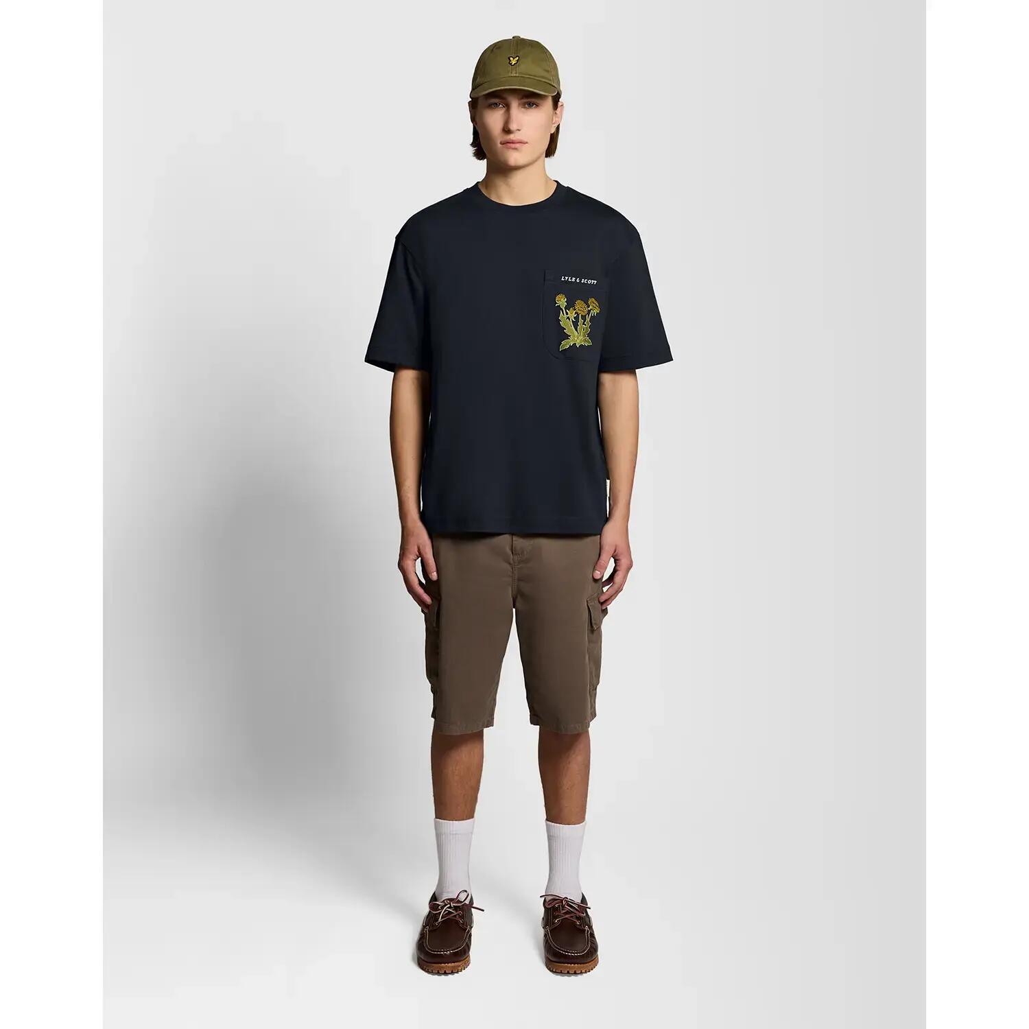 Embroidered patterned T-shirt Lyle & Scott 4/6