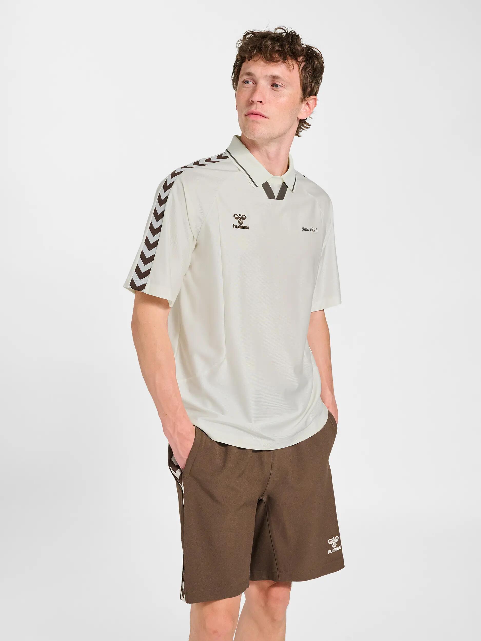 hummel Polo retro manga corta en poliéster – CANNOLI CREAM 6/7