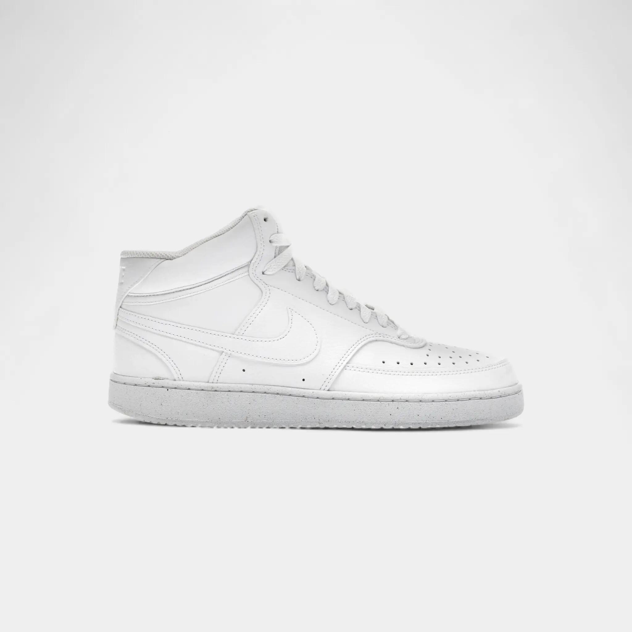 Nike Court Vision Mid Next Nature Triple White 1/4