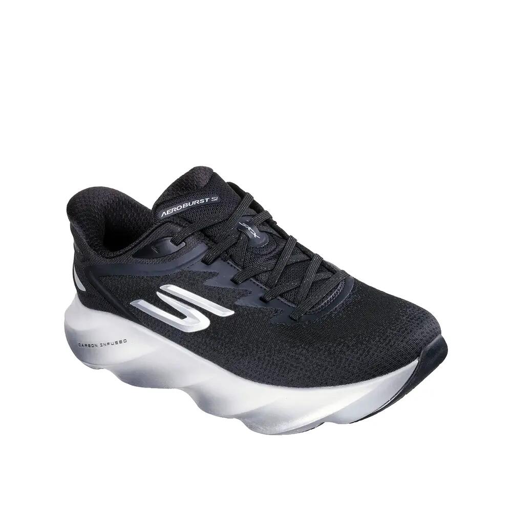 Skechers Aero Burst Running Shoes Black/White 2/5